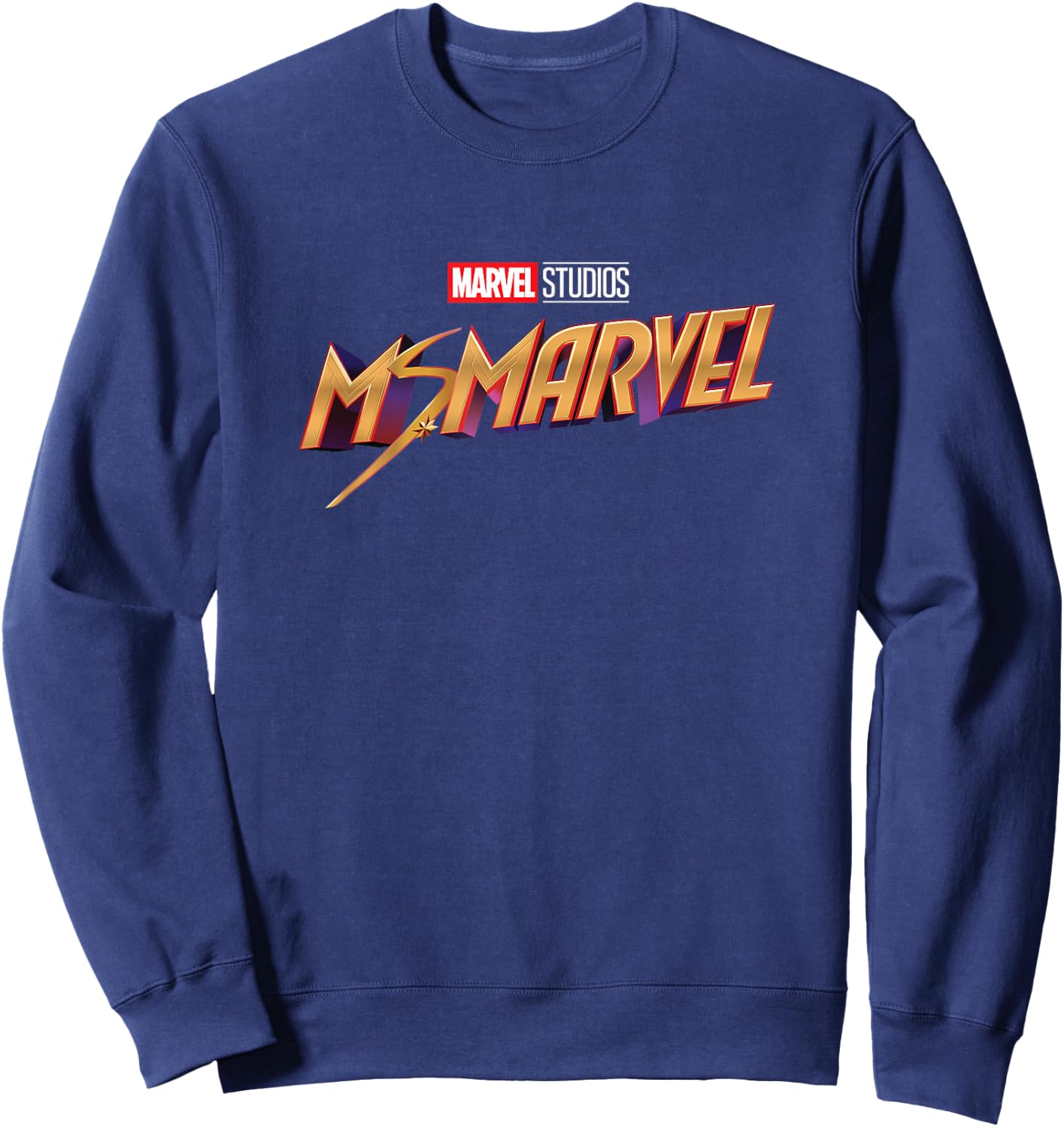 Marvel Ms. Marvel Series Logo Sweatshirt - Sweatshirt | Navy
