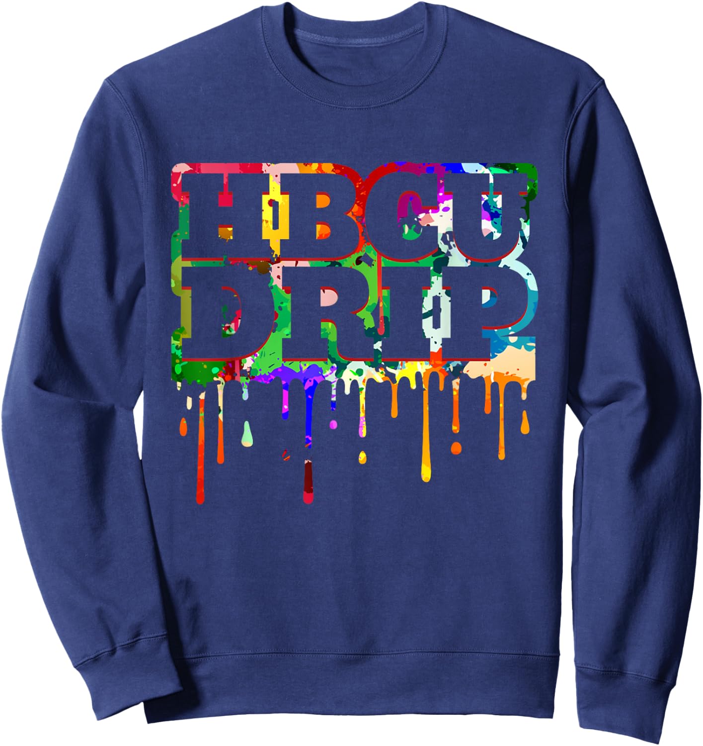HBCU Black College Graduates Whitley Retro Men Sweatshirt - Sweatshirt | Navy