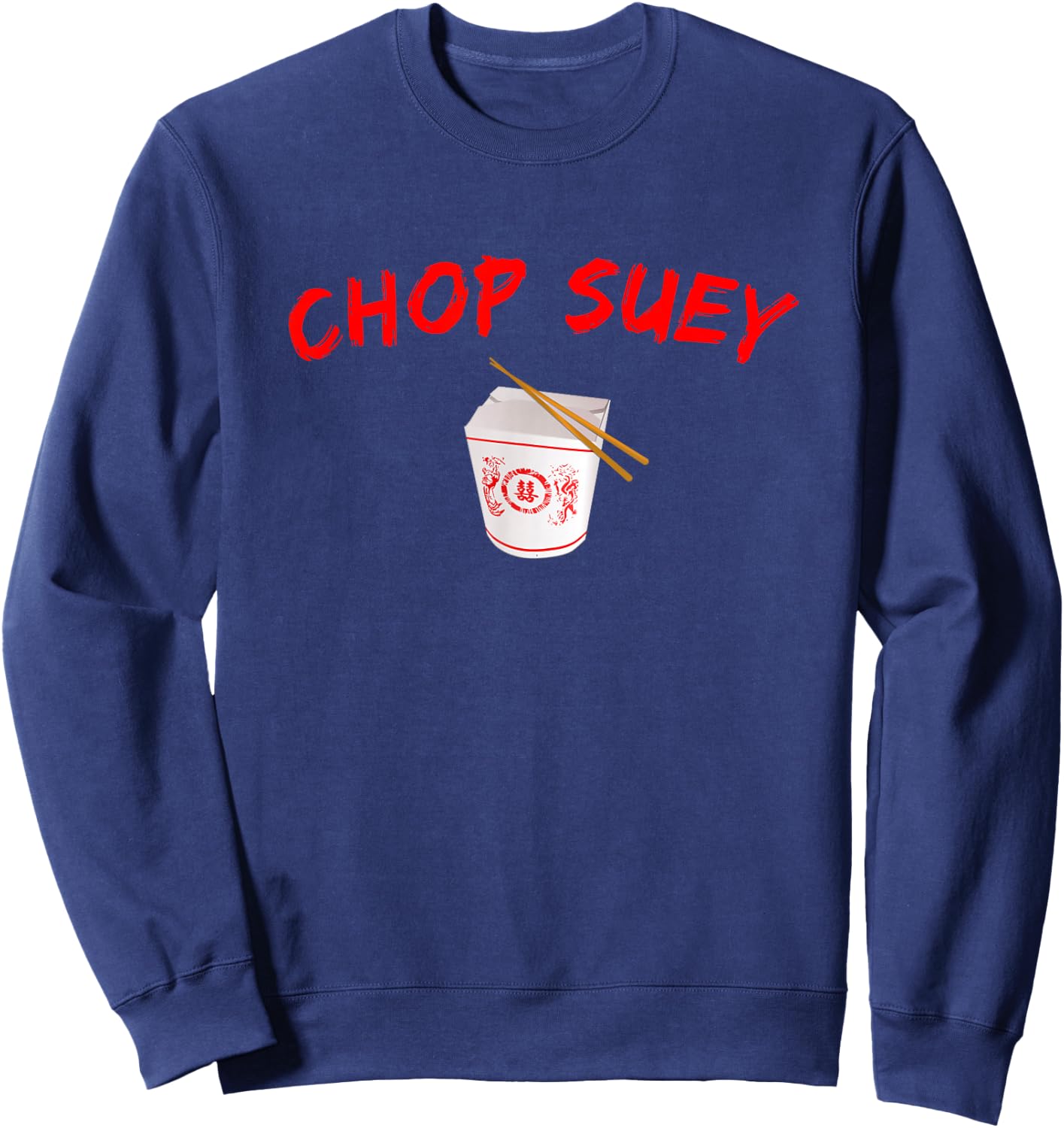 Graphic Chinese Food Apparel-Chop Suey Sweatshirt - Sweatshirt | Navy