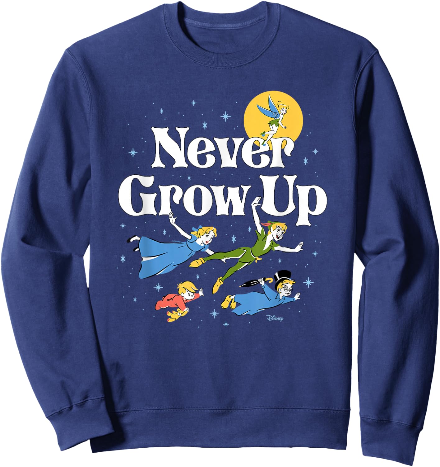 Peter Pan - Never Grow Up Characters Sweatshirt - Sweatshirt | Navy