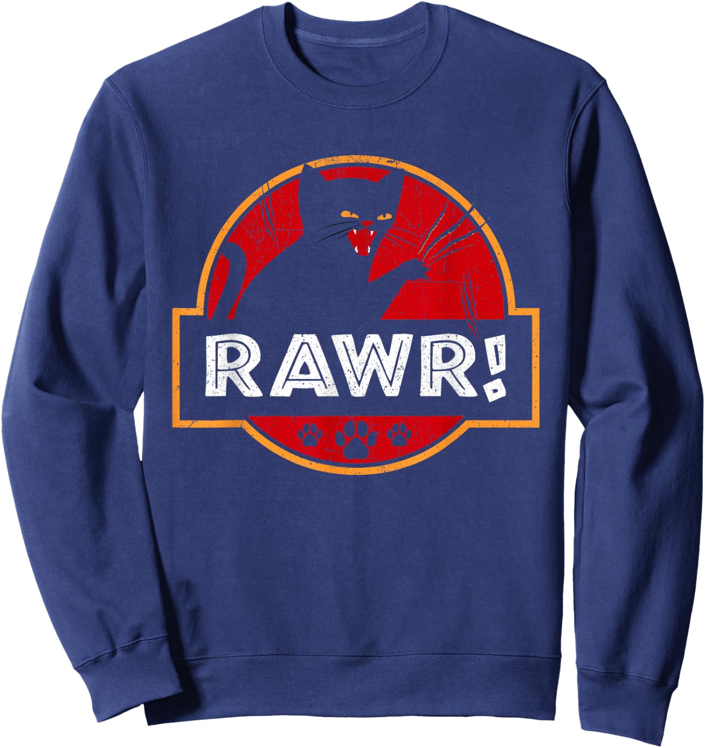 Rawr - Cat Lover Veterinarian Kitty Kitten Owner Sweatshirt - Sweatshirt | Navy
