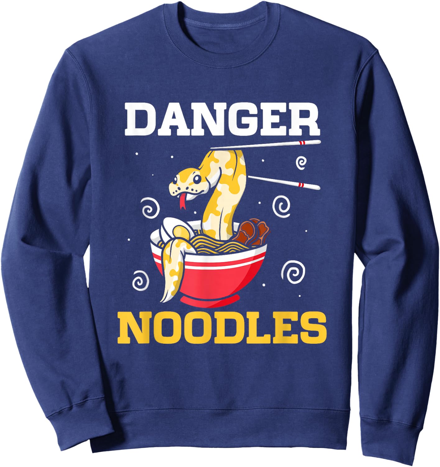 Danger Noodles Snake Owner Ball Python Reptile Snakes Sweatshirt - Sweatshirt | Navy