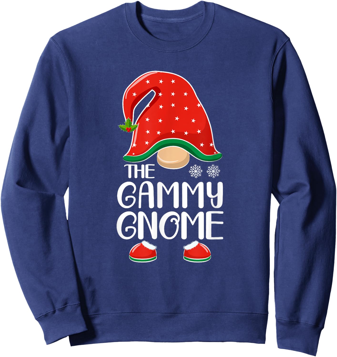 The Gammy Gnome Elf Matching Family Group Christmas Sweatshirt - Sweatshirt | Navy