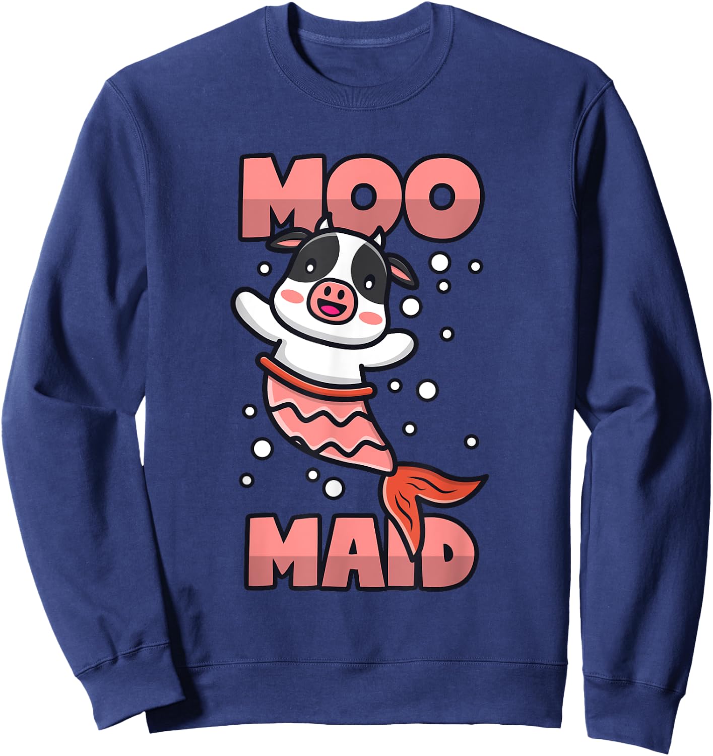 Mermaid Cow Sweatshirt - Sweatshirt | Navy