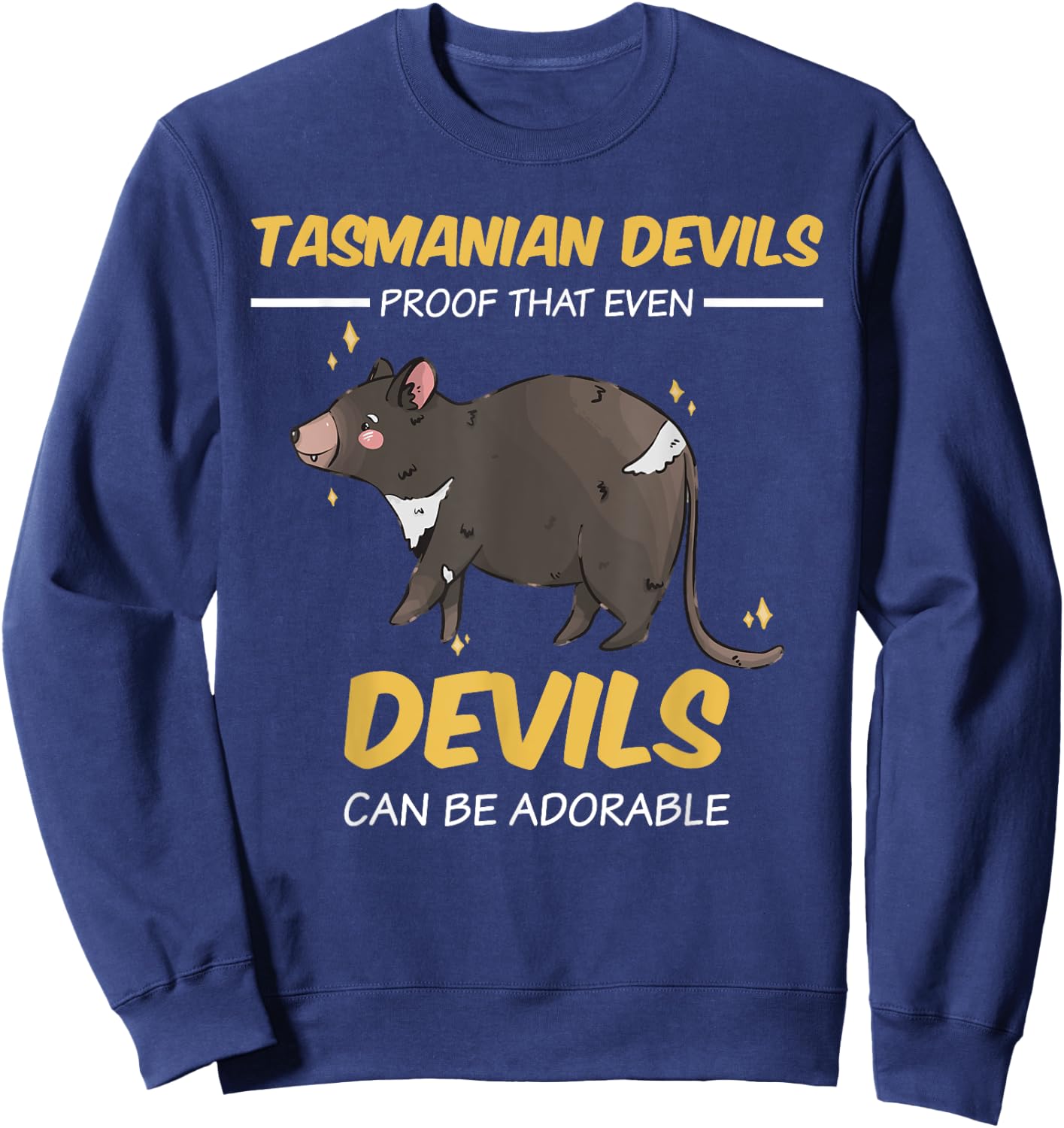 Proof that even Devils can be adorable | Tasmanian Devil Sweatshirt - Sweatshirt | Navy