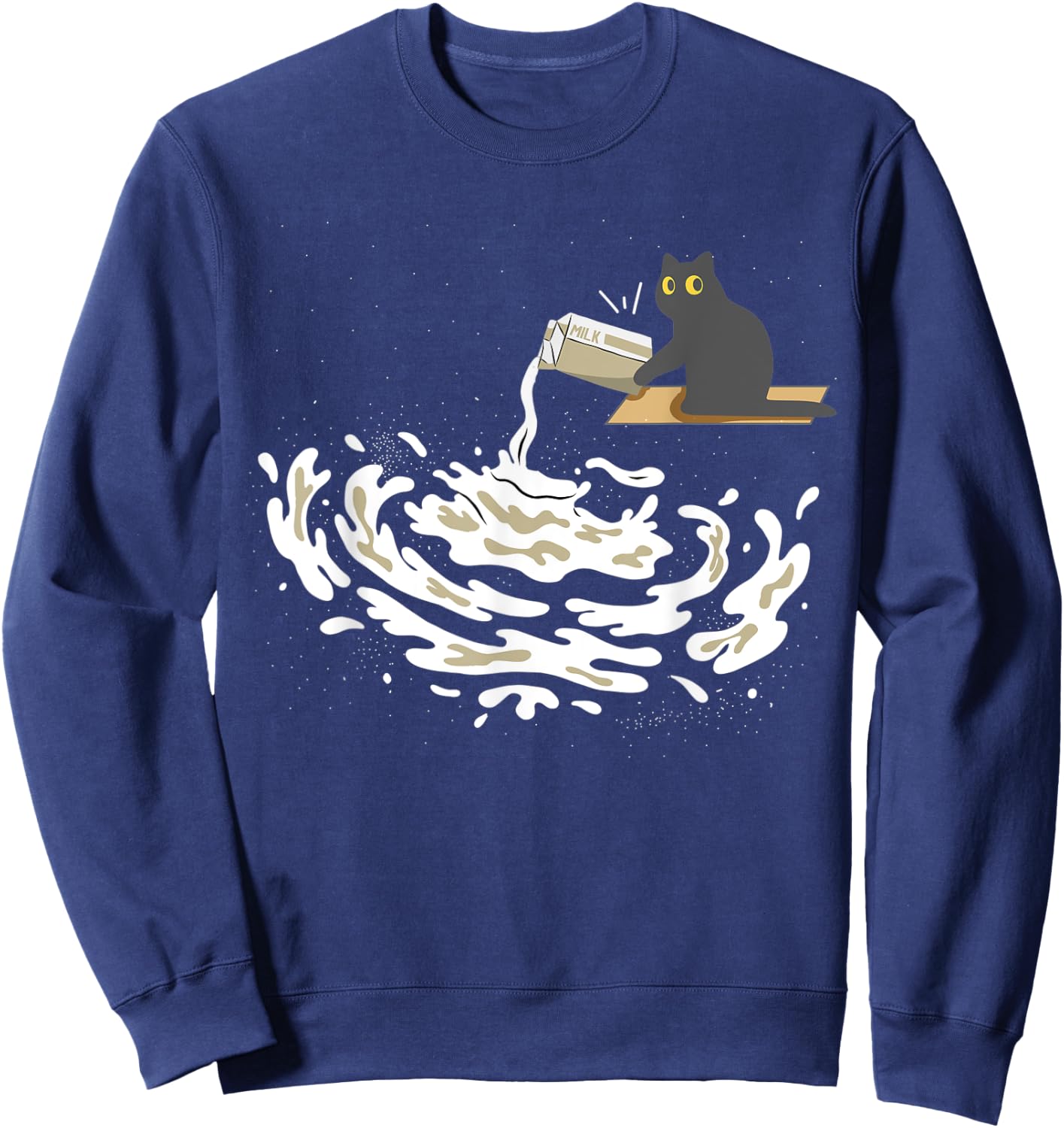 Astrophysics Milky Way Cat Astrophysicist Funny Physics Men Women Sweatshirt - Sweatshirt | Navy