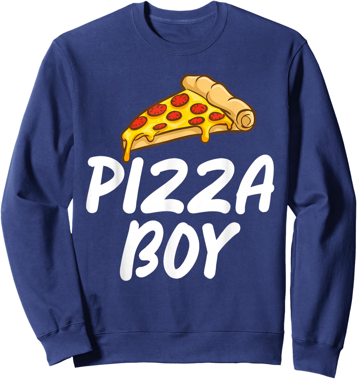 Pizza Boy Snack Pizzalove Pizza Sweatshirt - Sweatshirt | Navy