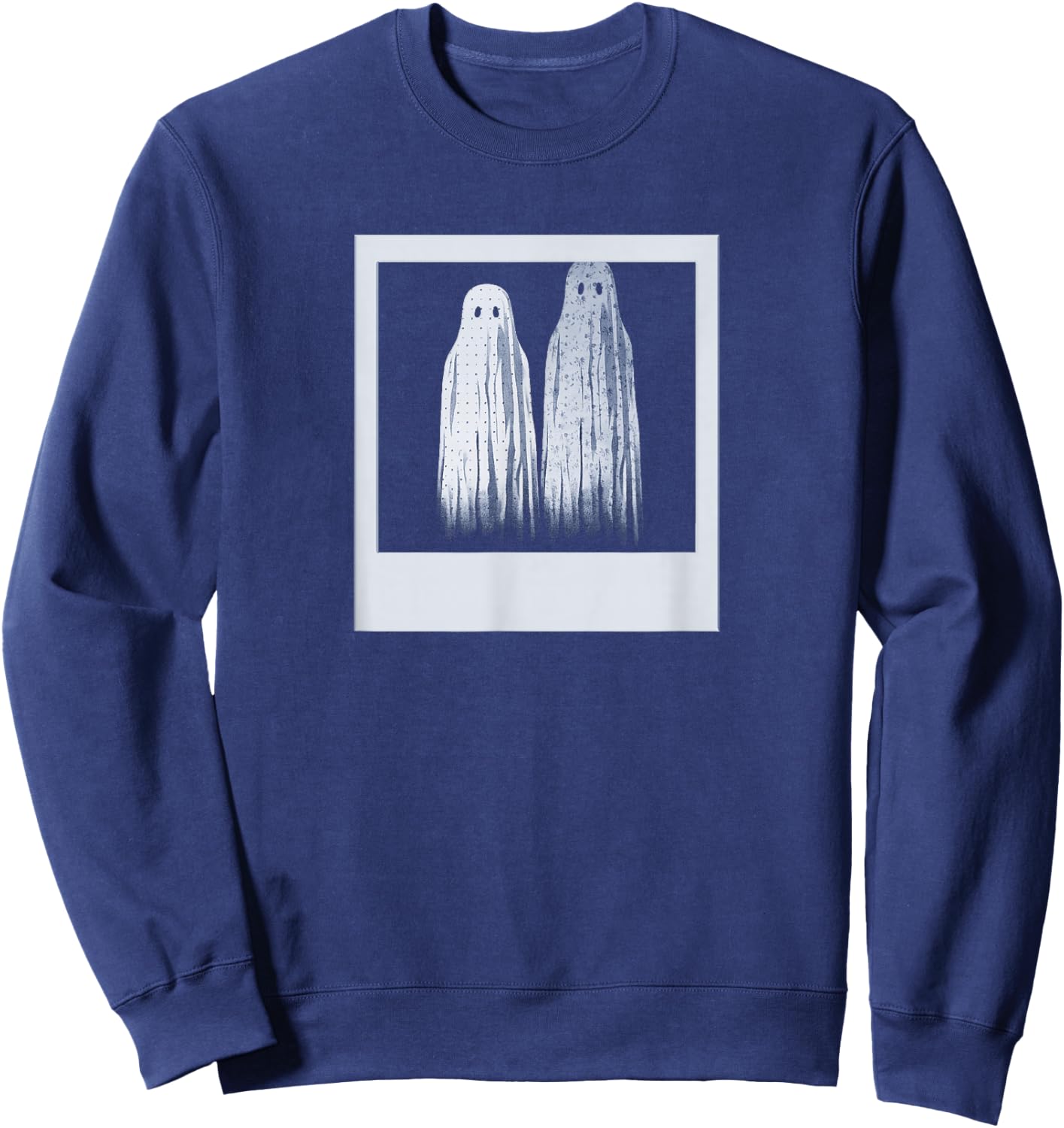 Strange and Unusual Ghost Photo Funny Horror Movie Sweatshirt - Sweatshirt | Navy