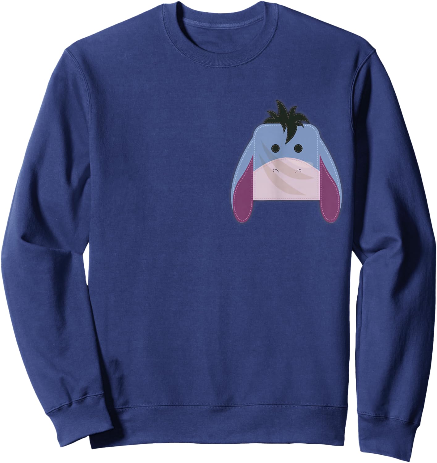 Disney Winnie The Pooh Eeyore Small Block Character Pocket Sweatshirt - Sweatshirt | Navy