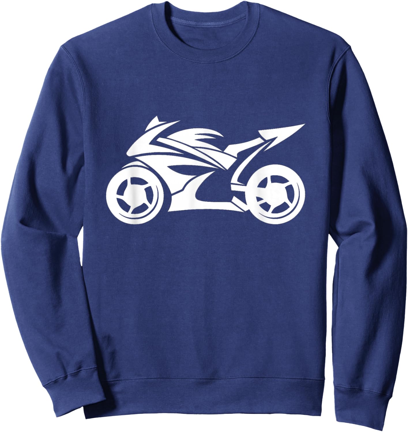 Ninja Motorcycle Silhouette Logo Sweatshirt - Sweatshirt | Navy