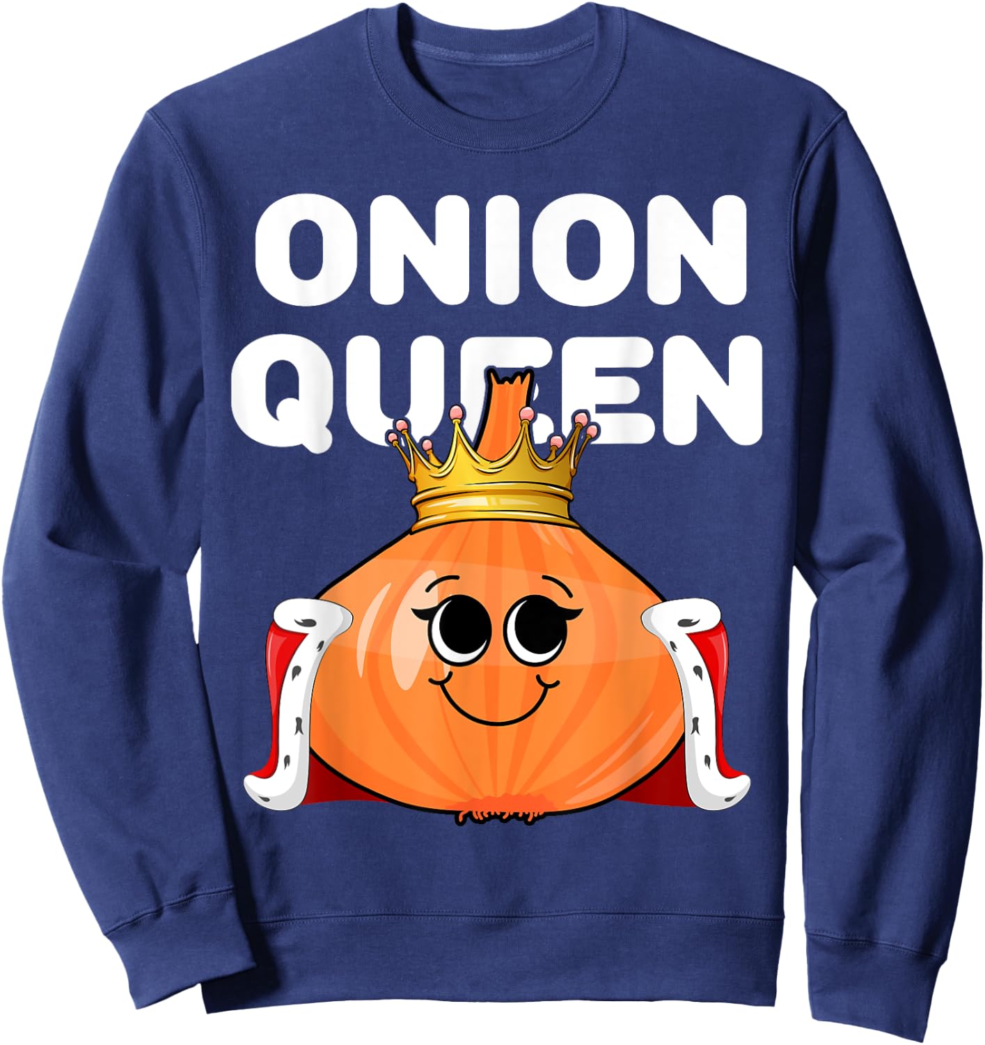Onion Queen | Onion | Girls Onion Sweatshirt - Sweatshirt | Navy