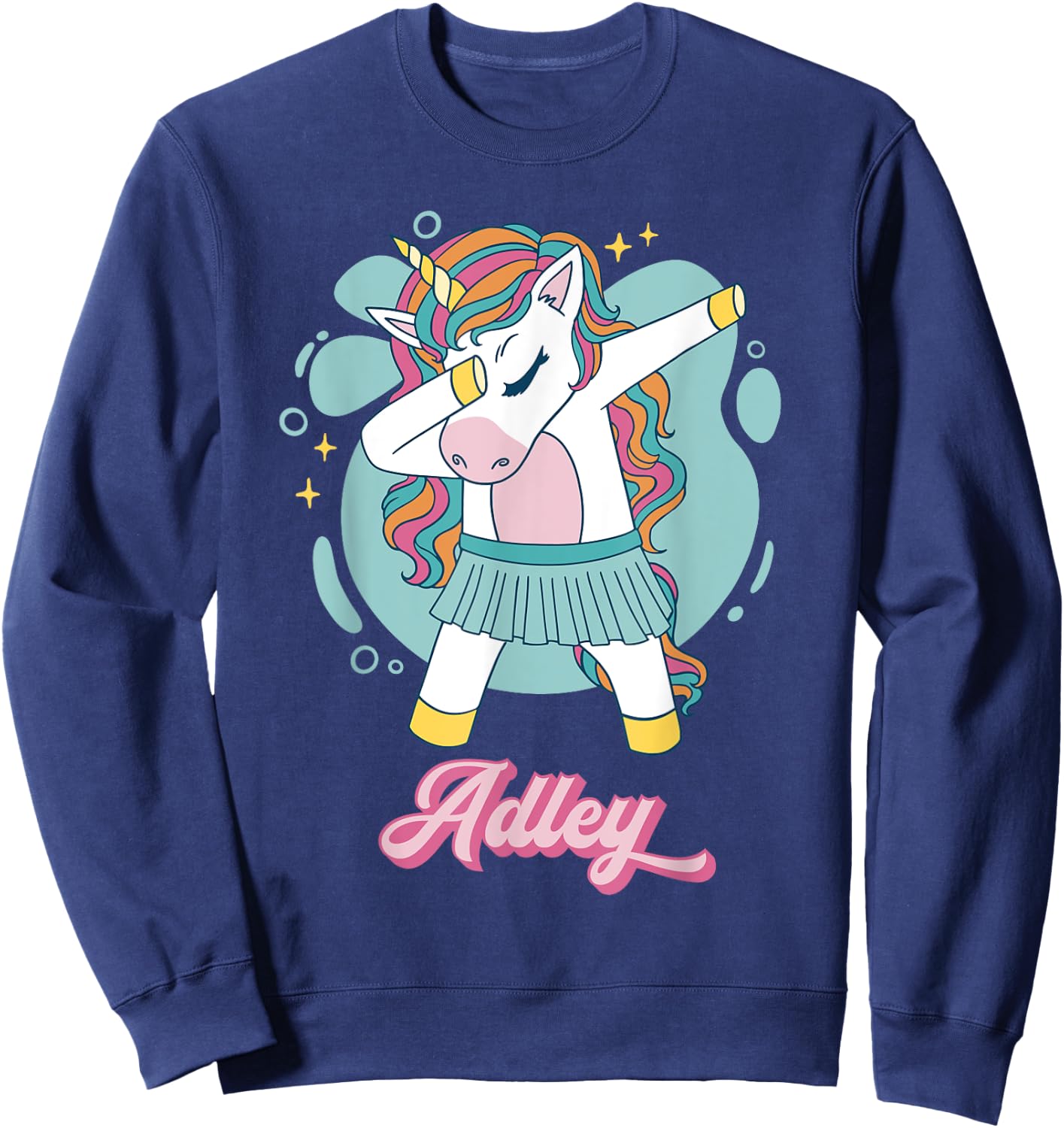 Adley Merch Unicorn Design Sweatshirt - Sweatshirt | Navy