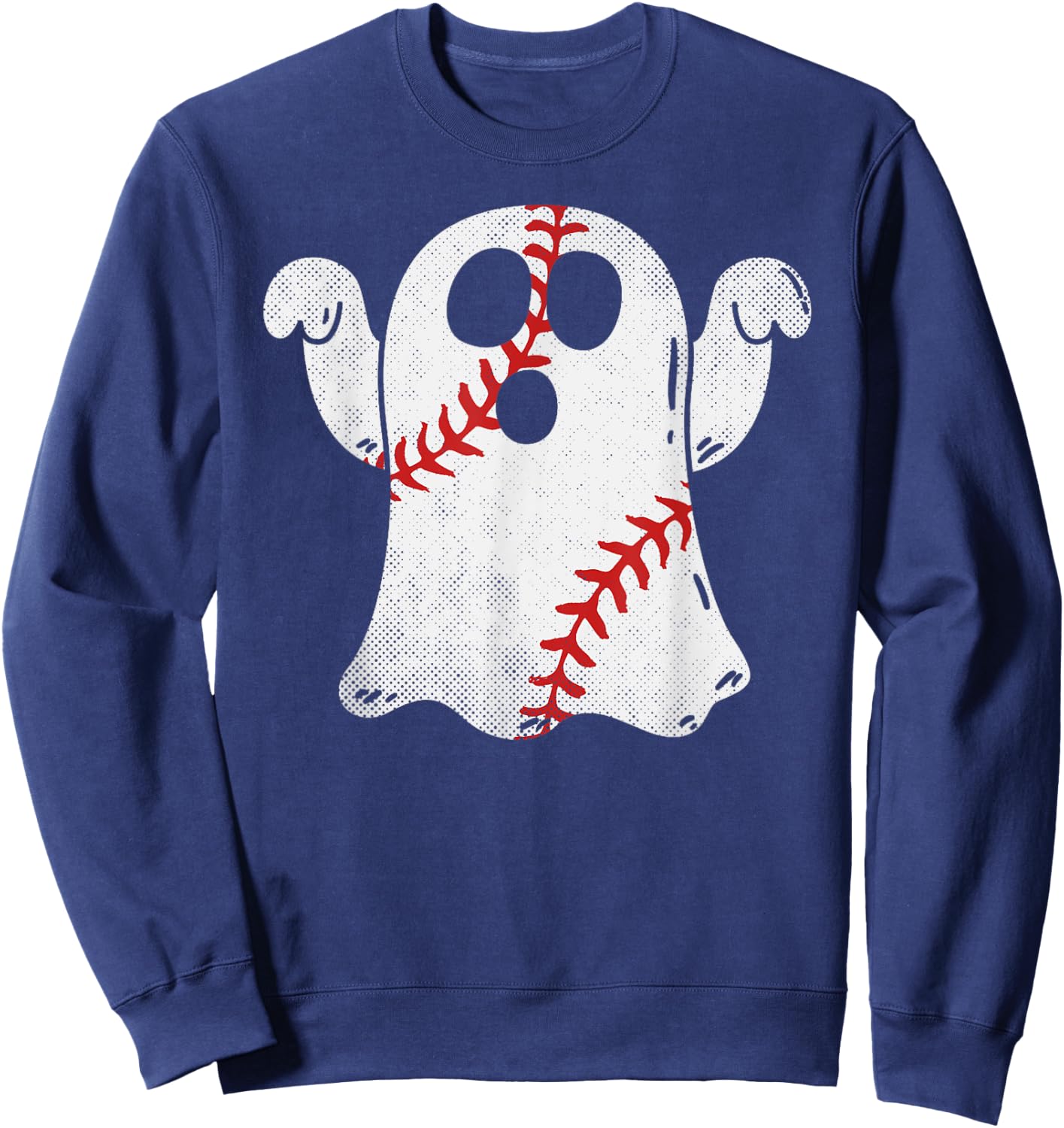 Baseball Ghost Baseball Lover Halloween Costume Sweatshirt - Sweatshirt | Navy