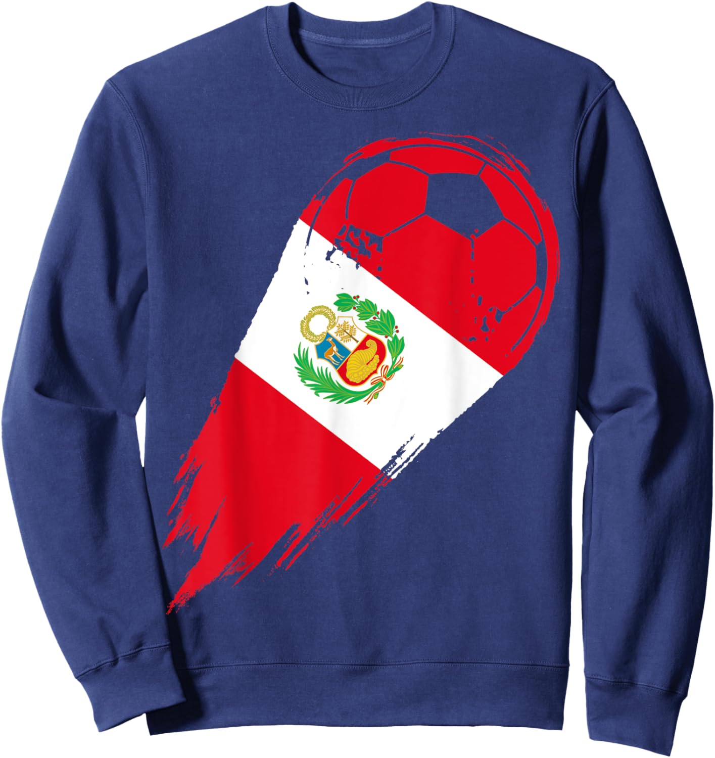 Soccer Player of Pride Peru Sweatshirt - Sweatshirt | Navy