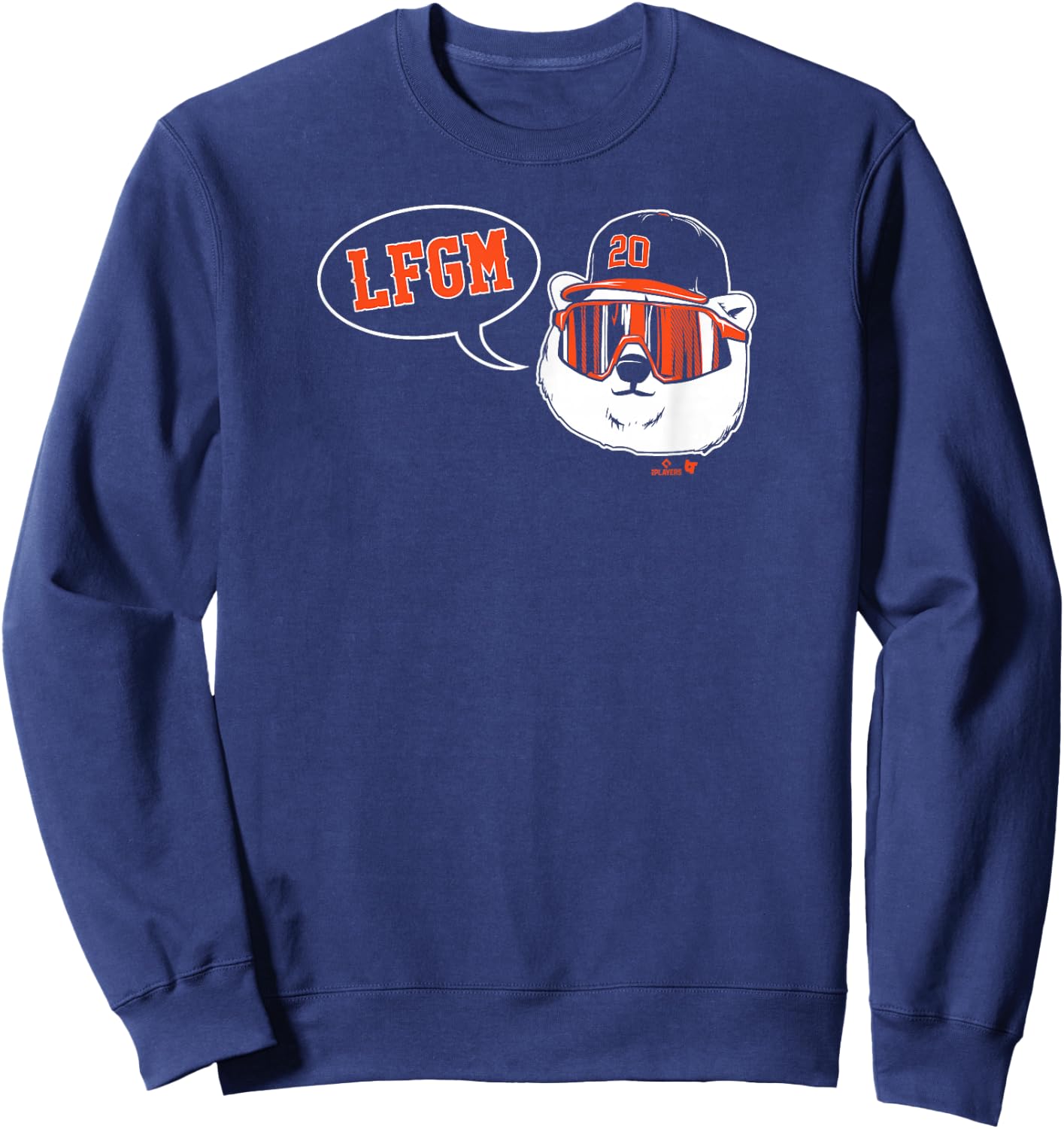 Pete Alonso - LFGM Polar Bear - New York Baseball Sweatshirt - Sweatshirt | Navy