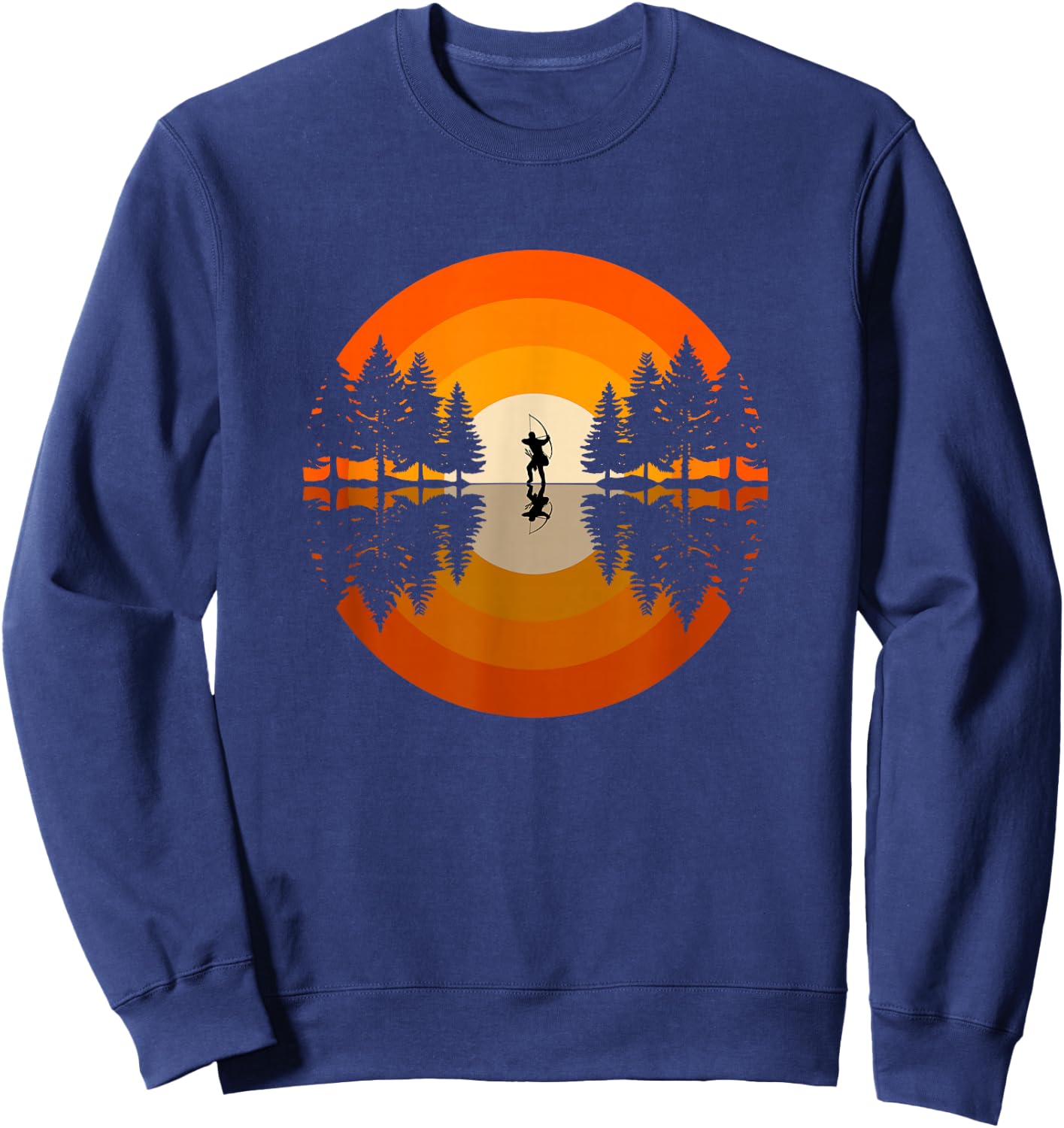 Archer Archery Arrow Bow Sweatshirt - Sweatshirt | Navy