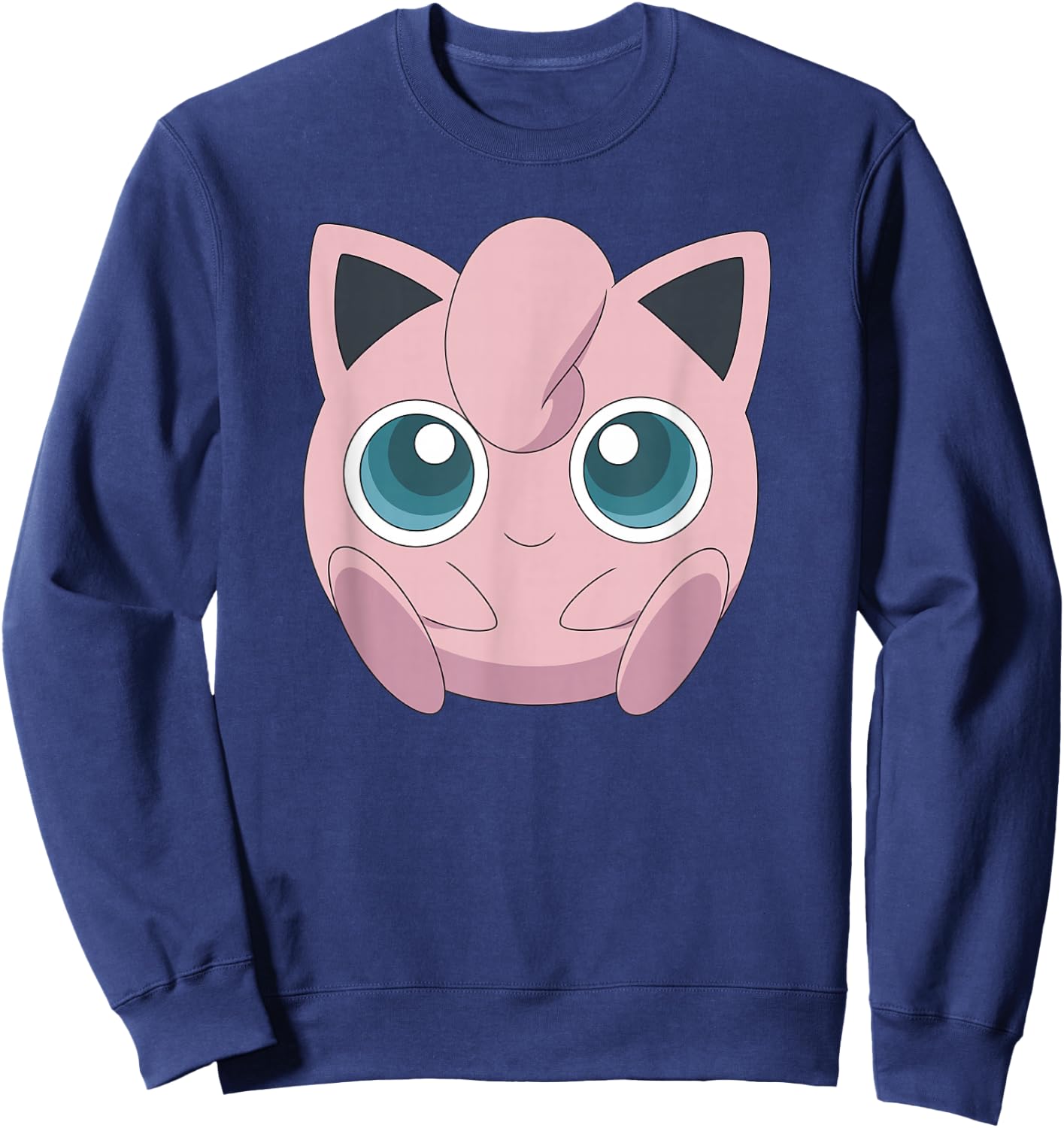 Pokémon Jigglypuff Cute Fairy Big Face Sweatshirt - Sweatshirt | Navy