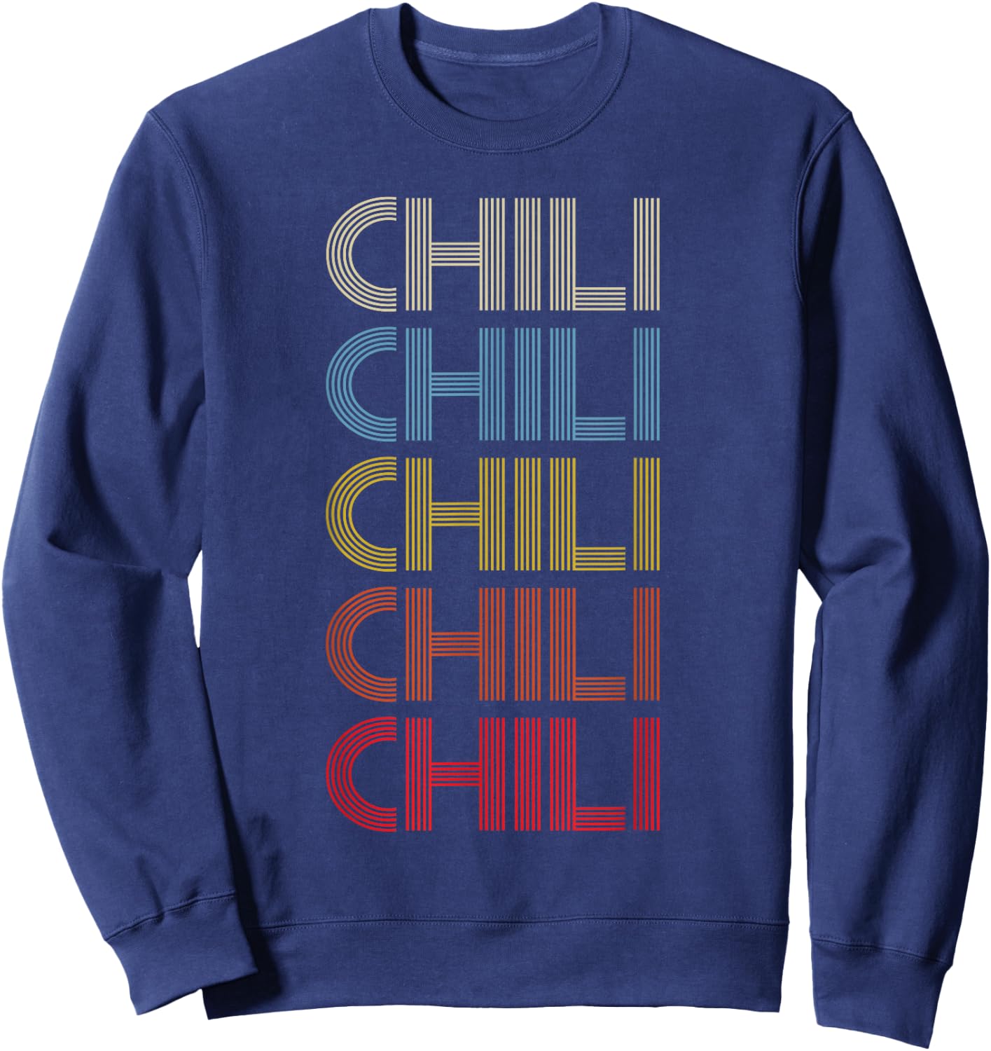 Pepper Retro Spicy Vintage Chili Sweatshirt - Sweatshirt | Navy