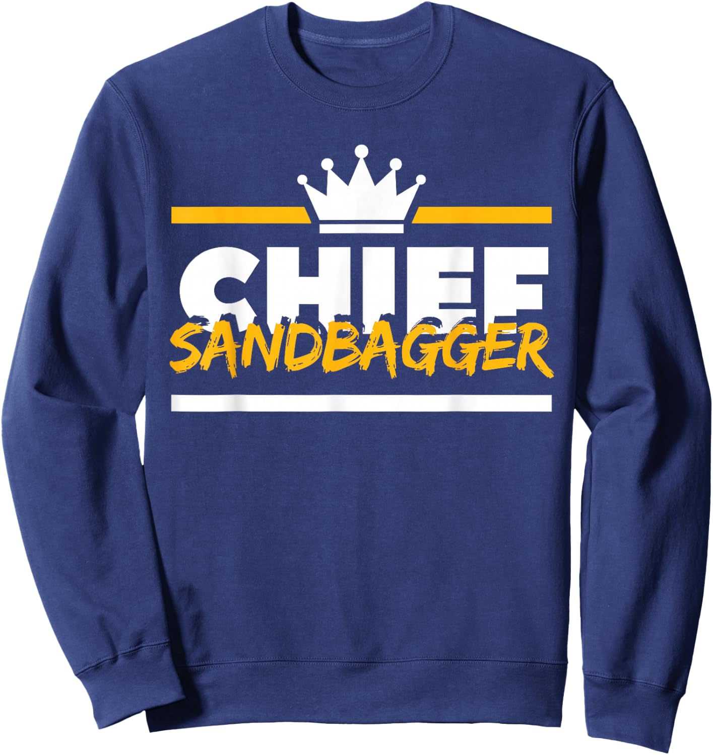 Chief Sandbagger Gag Golf Sweatshirt - Sweatshirt | Navy