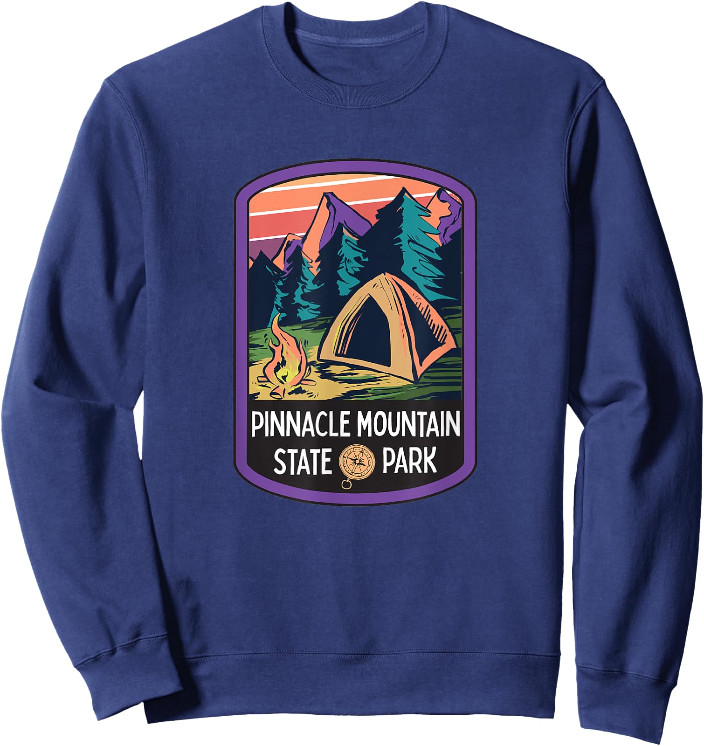 Pinnacle Mountain State Park Arkansas Ozark Camping Hiking Sweatshirt - Sweatshirt | Navy