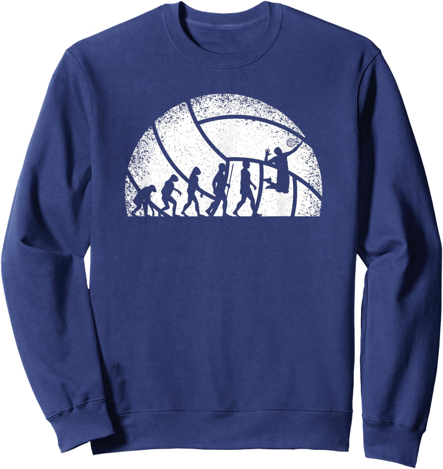 Volleyball Evolution Volleyball Player Women Men Boys Sweatshirt - Sweatshirt | Navy