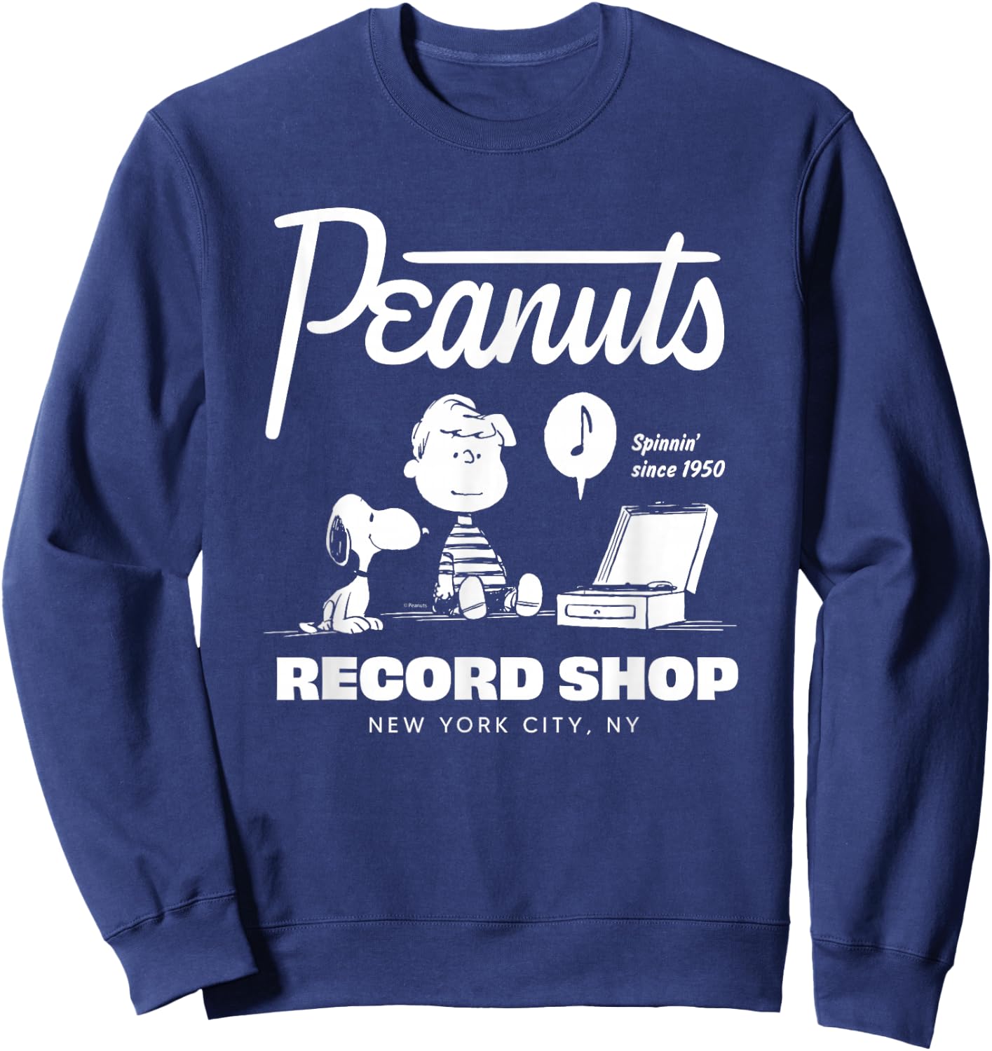 Peanuts - Peanuts Record Shop Sweatshirt - Sweatshirt | Navy