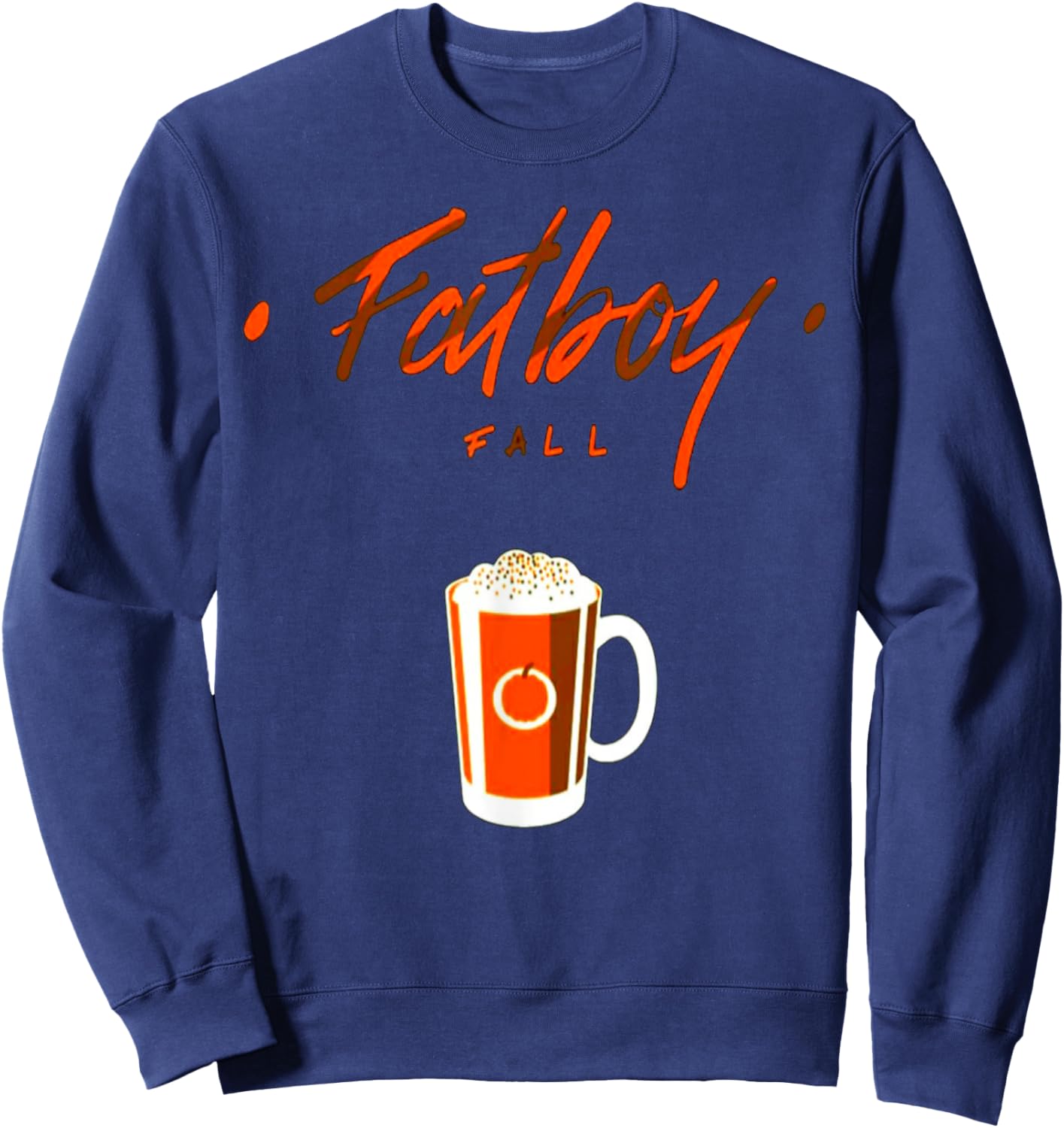 Fatboy Fall Gym Weightlifting Bodybuilding Fitness Workout Sweatshirt - Sweatshirt | Navy