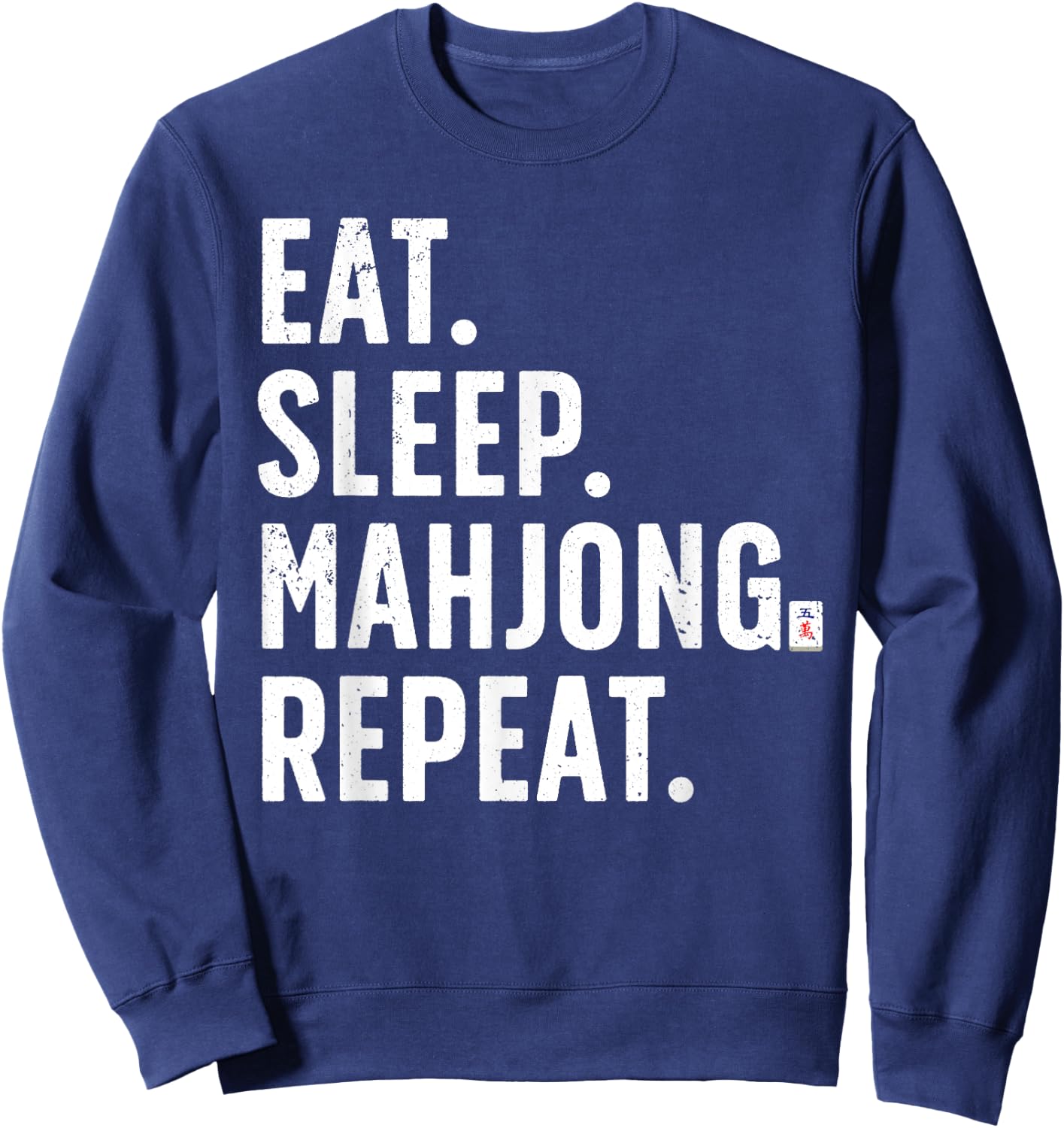 Cool Mahjong Women Strategy Tile Game Mahjong Lover Sweatshirt - Sweatshirt | Navy