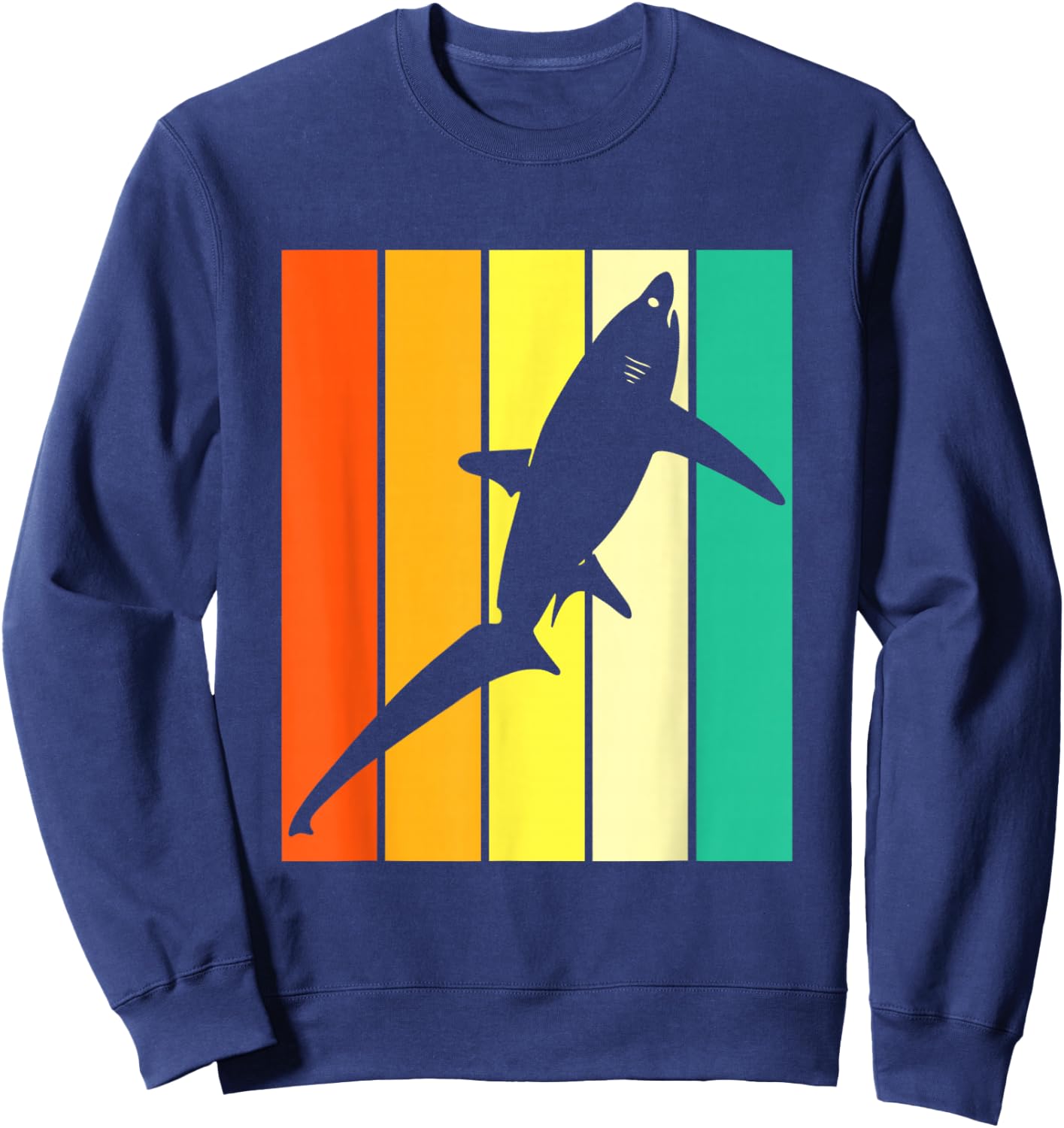 Vintage Thresher Shark Sweatshirt - Sweatshirt | Navy