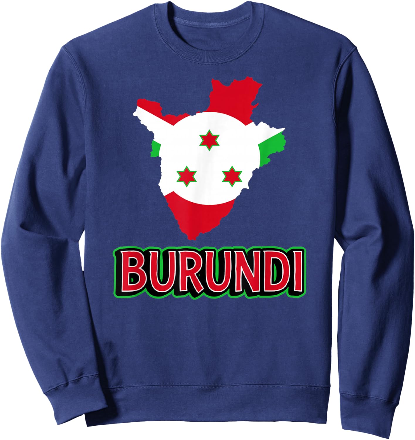 Burundian Flag Of Burundi African Travel Sweatshirt - Sweatshirt | Navy