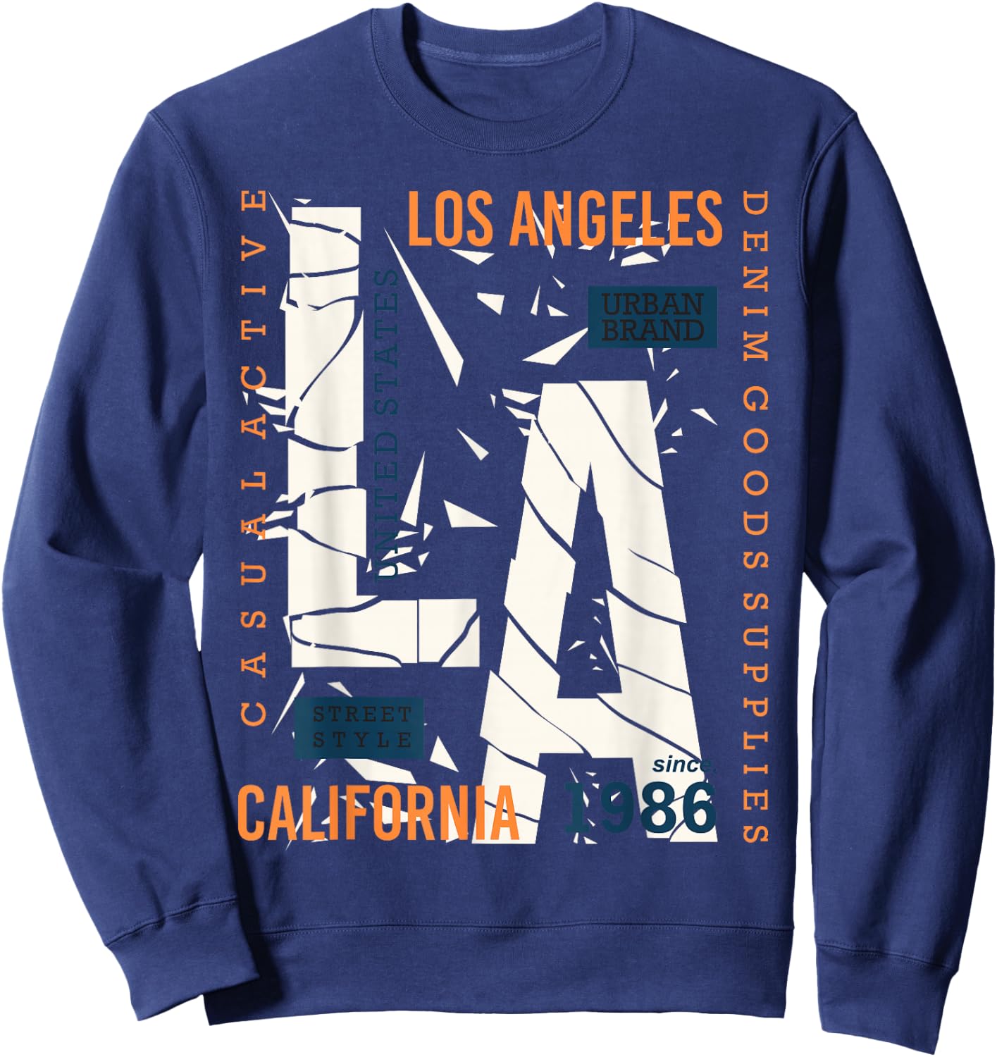 Los Angeles LA California Sweatshirt - Sweatshirt | Navy