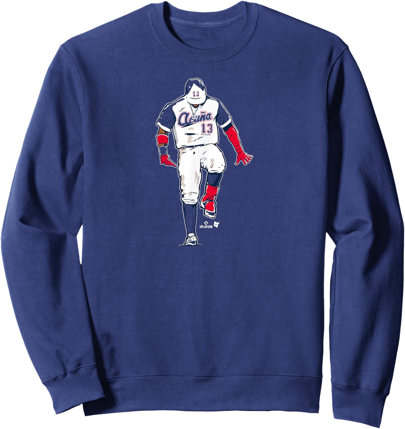 Ronald Acuña Jr. - The Silencer - Atlanta Baseball Sweatshirt - Sweatshirt | Navy