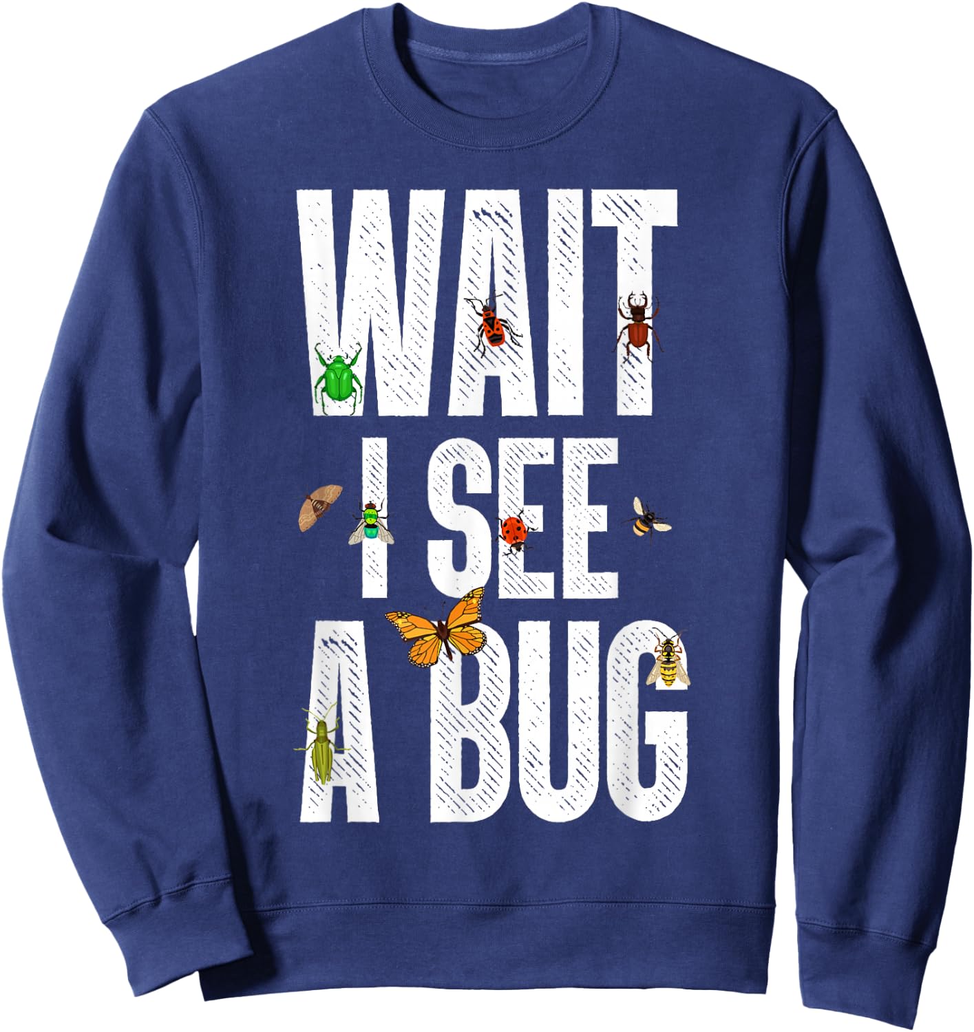Cool Entomology Women Kids Lady Bug Lover Insect Sweatshirt - Sweatshirt | Navy