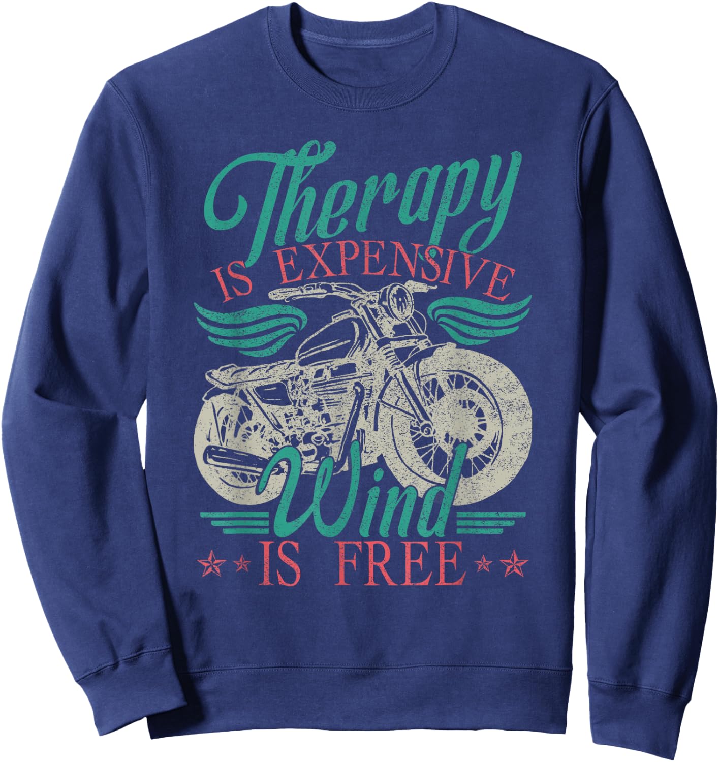 Women Motorcycle Rider Sweatshirt - Sweatshirt | Navy