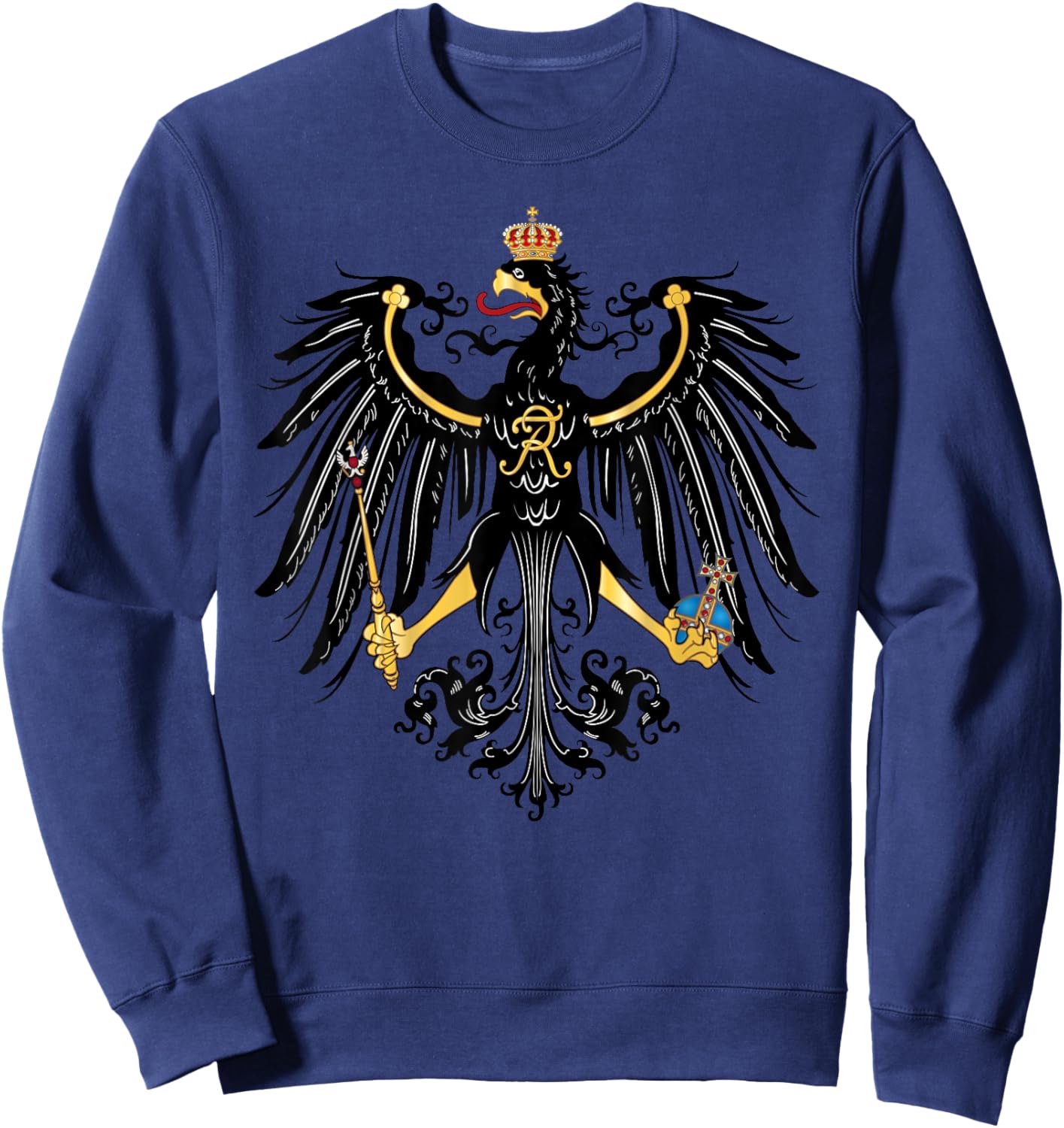 Prussia Coat of Arms Patriot Germany Sweatshirt - Sweatshirt | Navy