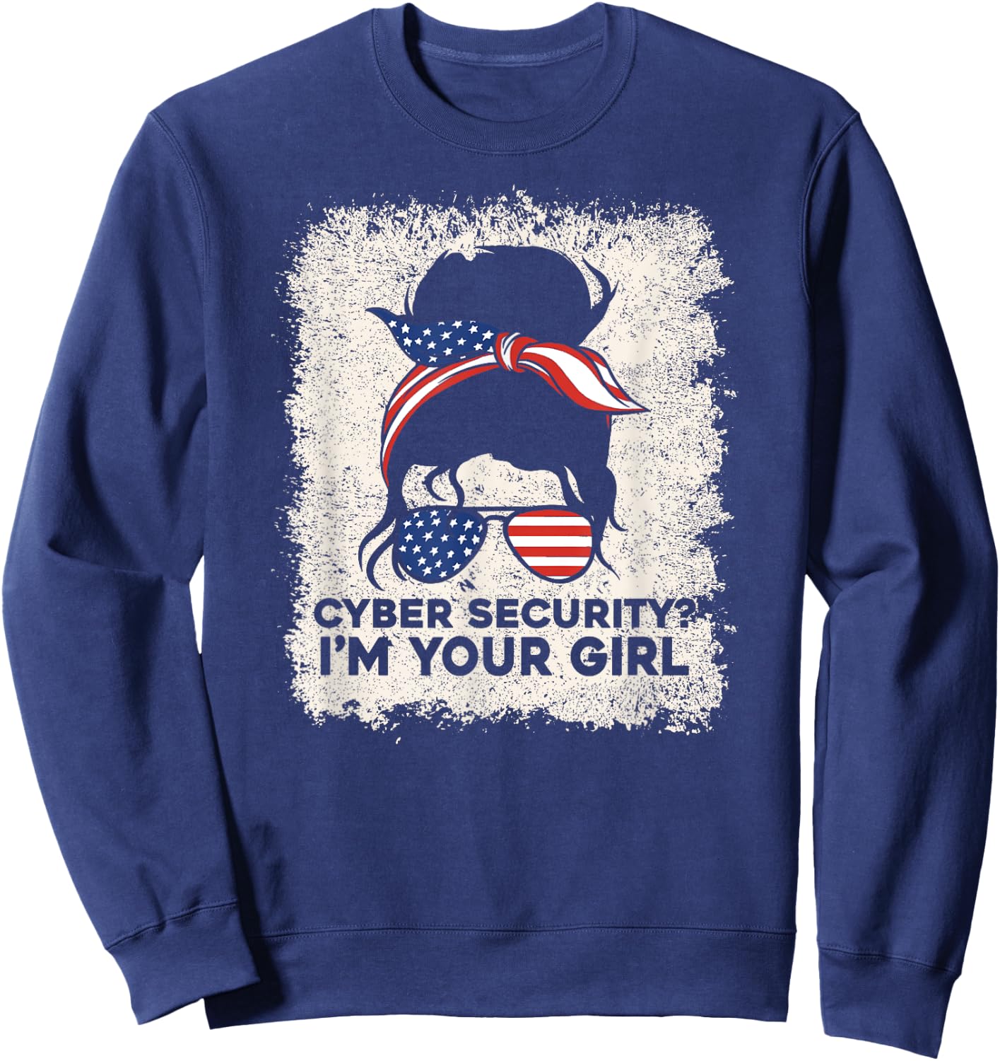 Cybersecurity Engineer Girl Cyber Security Consulting Sweatshirt - Sweatshirt | Navy
