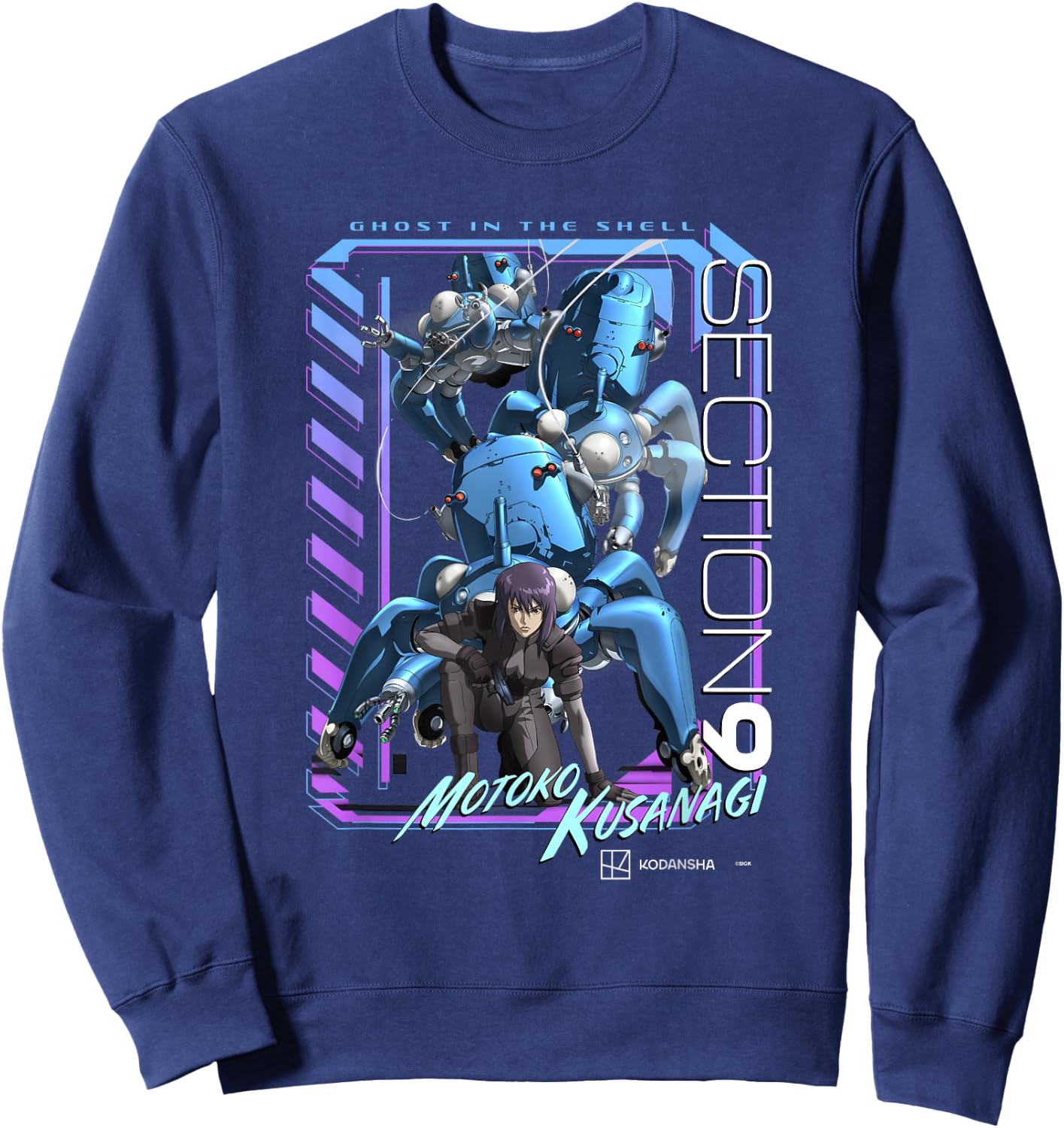 Ghost in the Shell: Stand Alone Complex Neon Section 9 Sweatshirt - Sweatshirt | Navy