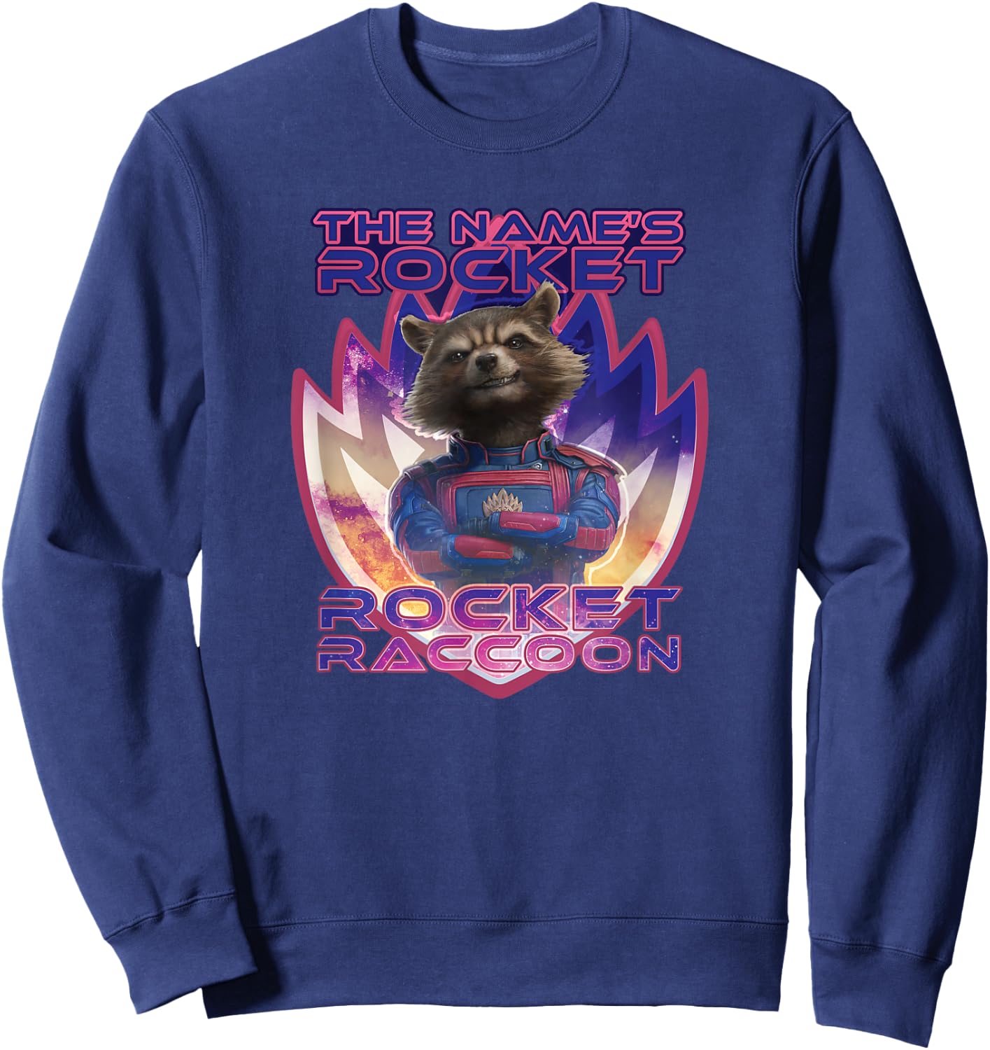 Marvel Guardians of The Galaxy 3 The Name’s Rocket Raccoon Sweatshirt - Sweatshirt | Navy