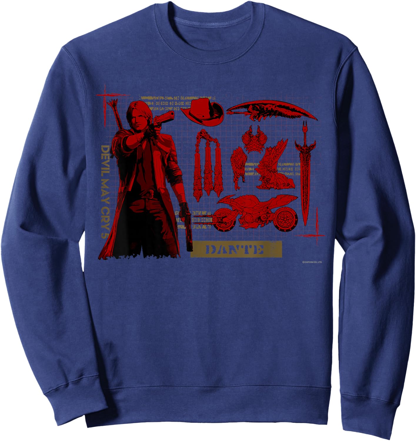 Devil May Cry 5 Dante Sweatshirt - Sweatshirt | Navy