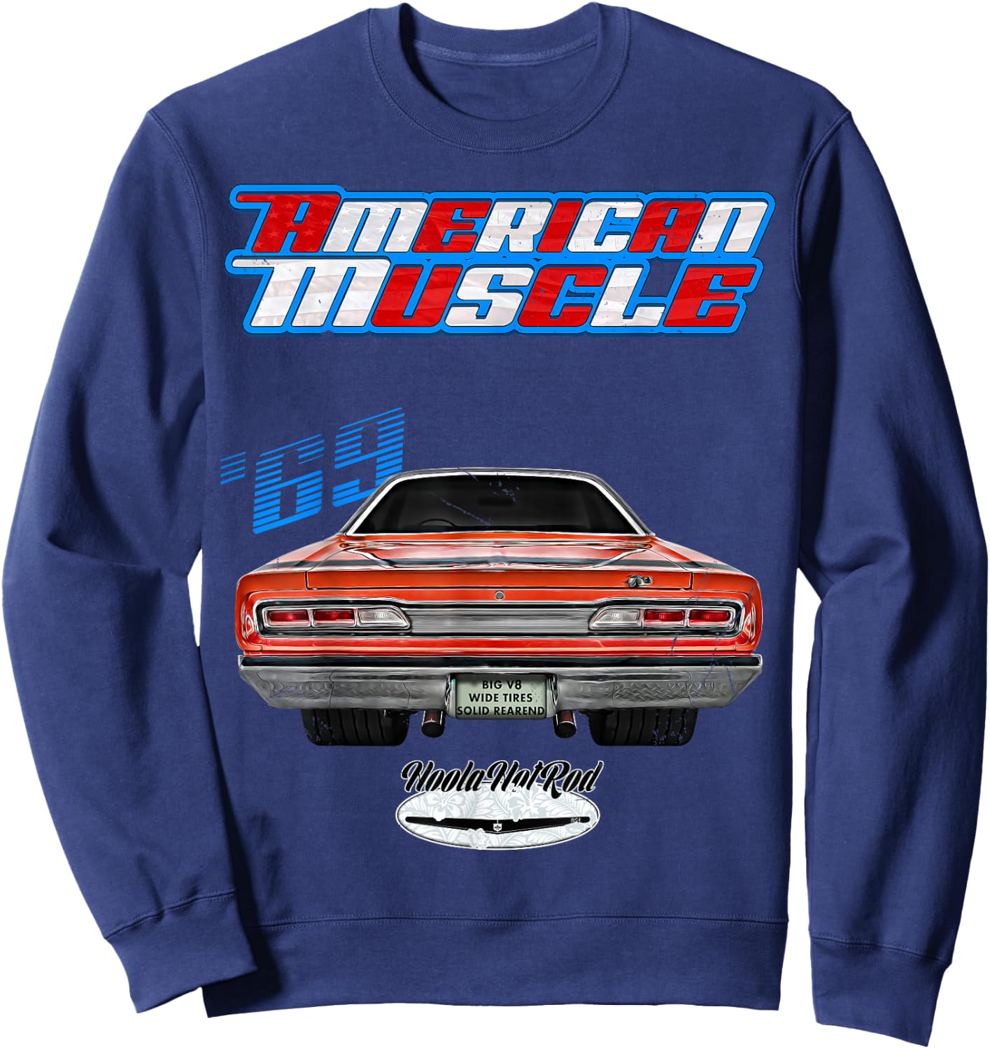 1969 Super Bee,Coronet 500,Hot Rod,Muscle Car,Magnum,Wedge Sweatshirt - Sweatshirt | Navy