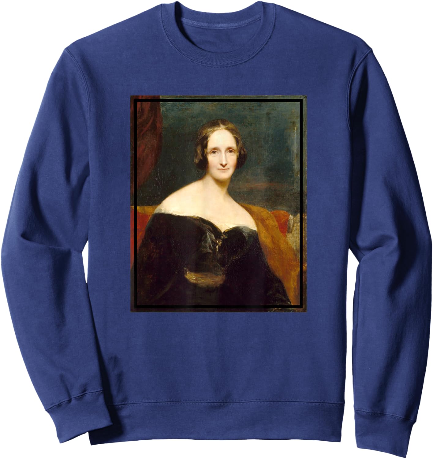 Mary Shelley Portrait Painting (1840) Sweatshirt - Sweatshirt | Navy