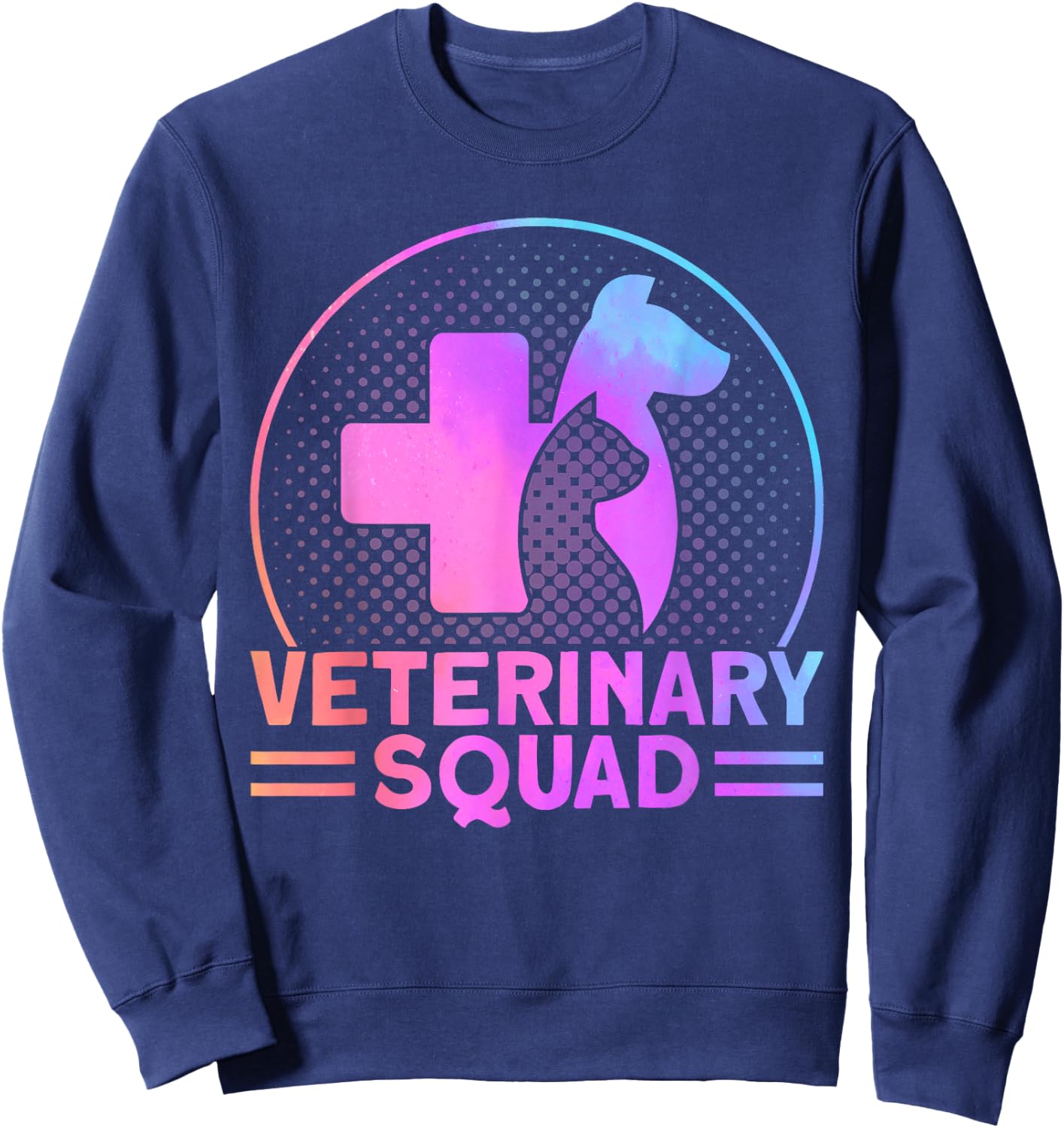 Veterinarian Veterinary Squad Vet Assistant Sweatshirt - Sweatshirt | Navy
