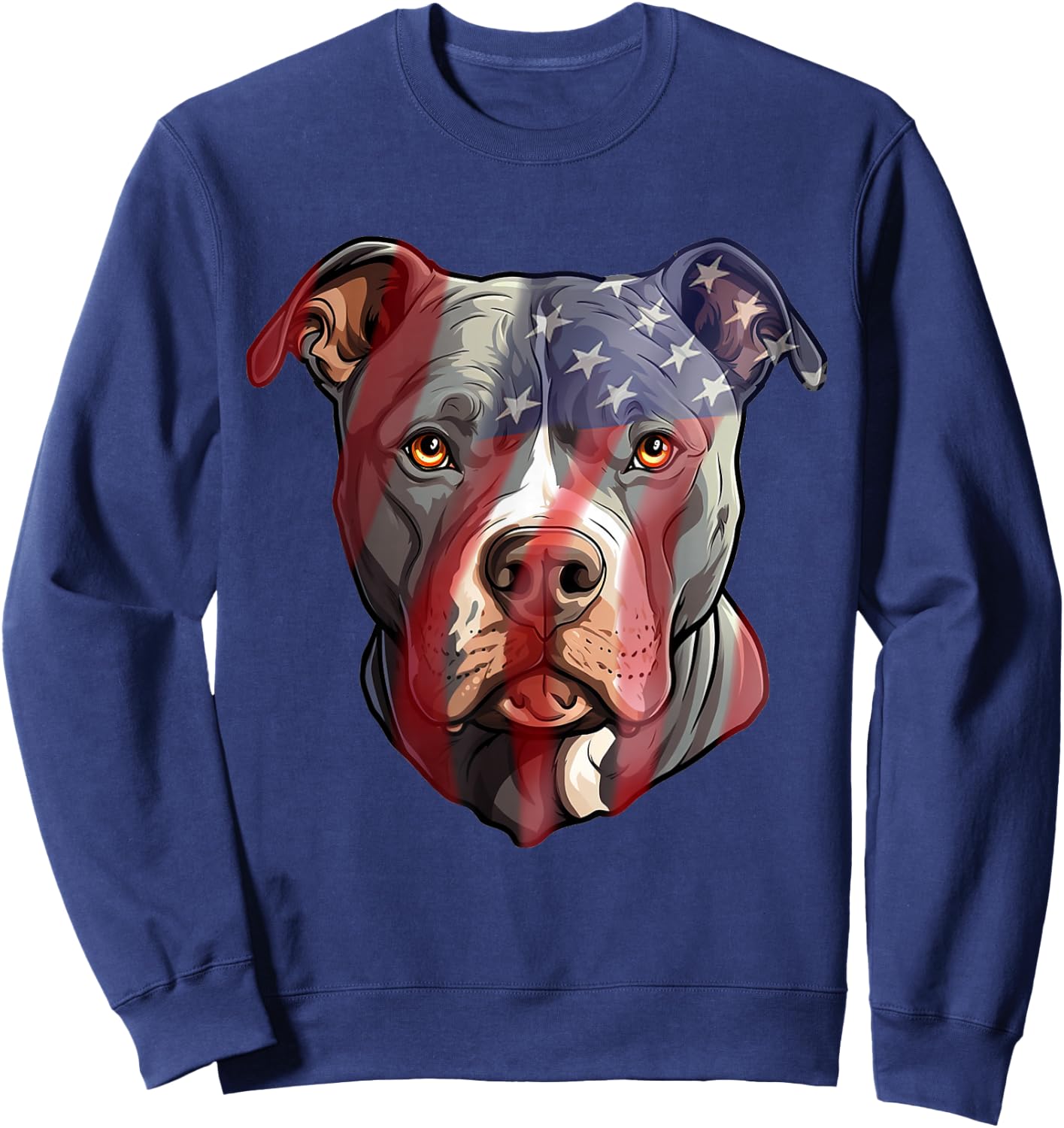 Pit-Bull Terrier Breeder Pittie Dog USA American Pitbull Sweatshirt - Sweatshirt | Navy
