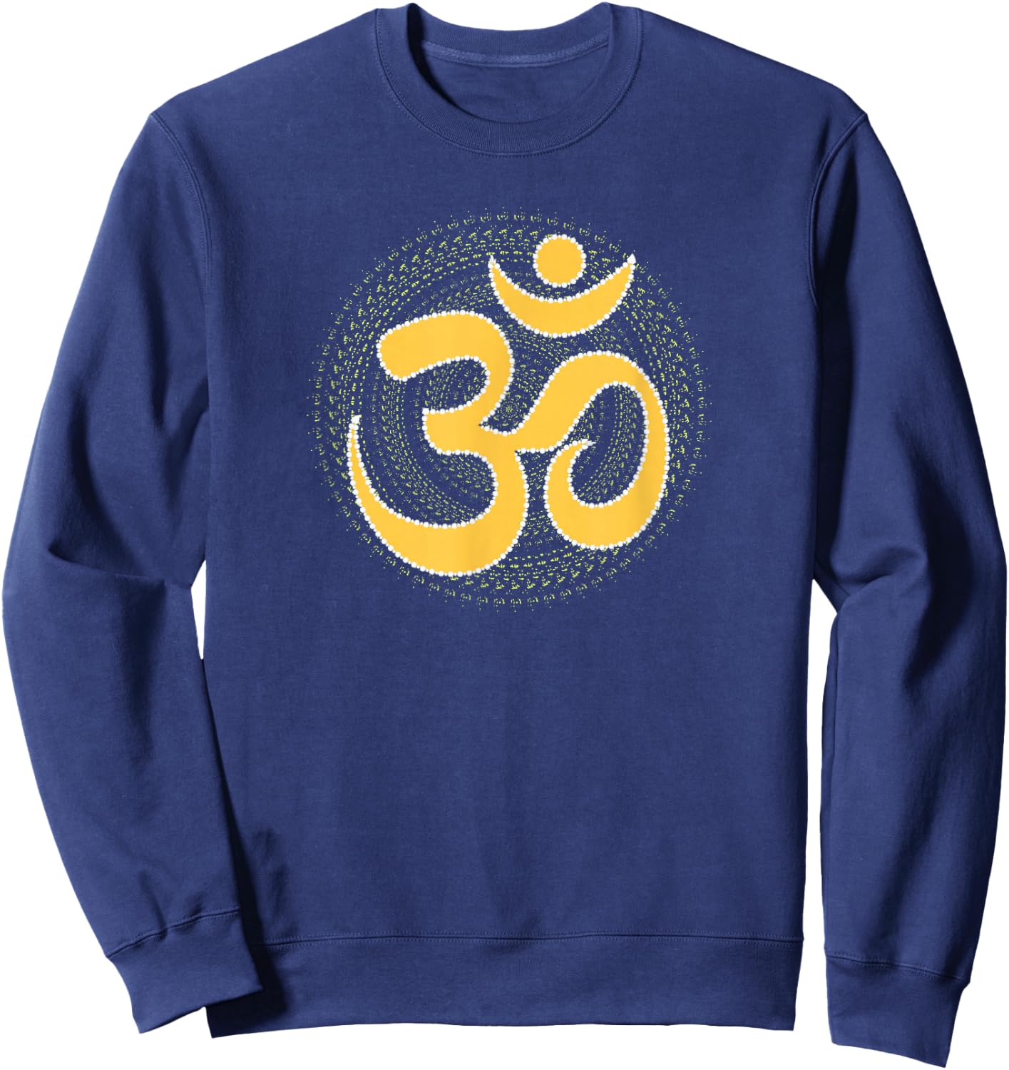 Om Meditation Ancient Symbol Spiritual Mandala Yog Aum Omkar Sweatshirt - Sweatshirt | Navy