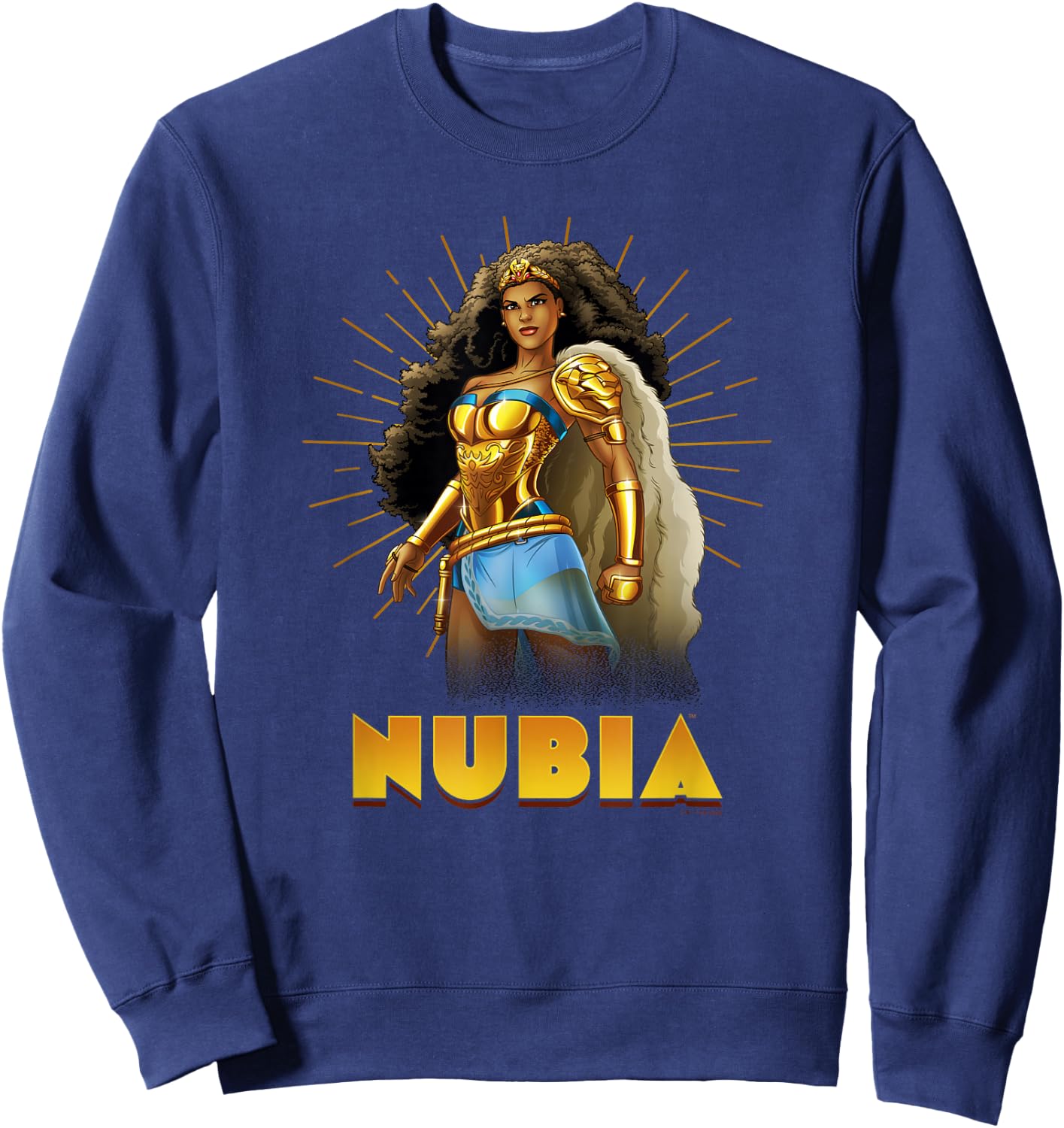 DC Comics Nubia Hero Pose Portrait Sweatshirt - Sweatshirt | Navy