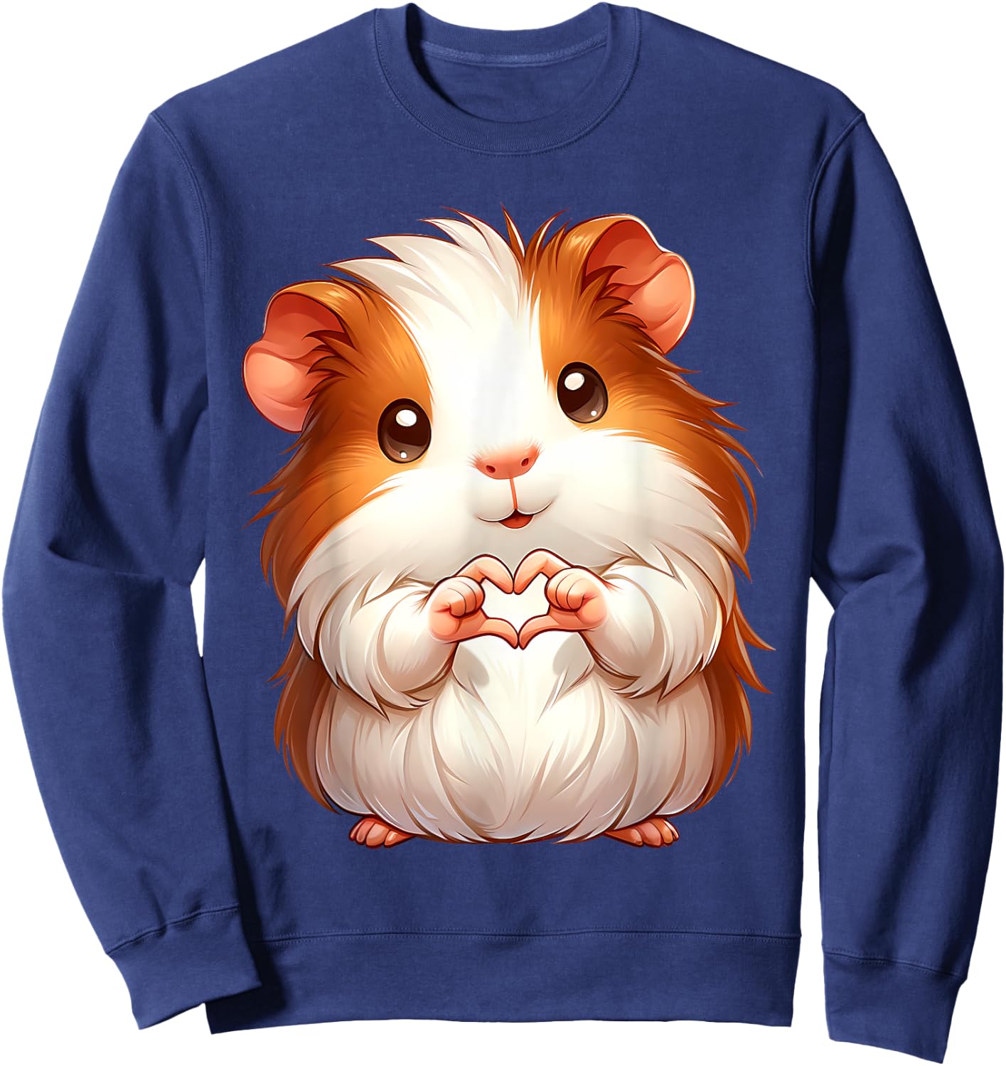 Cute Guinea Pig Mom Dad Guinea Pigs Lover Men Women Clothing Sweatshirt - Sweatshirt | Navy
