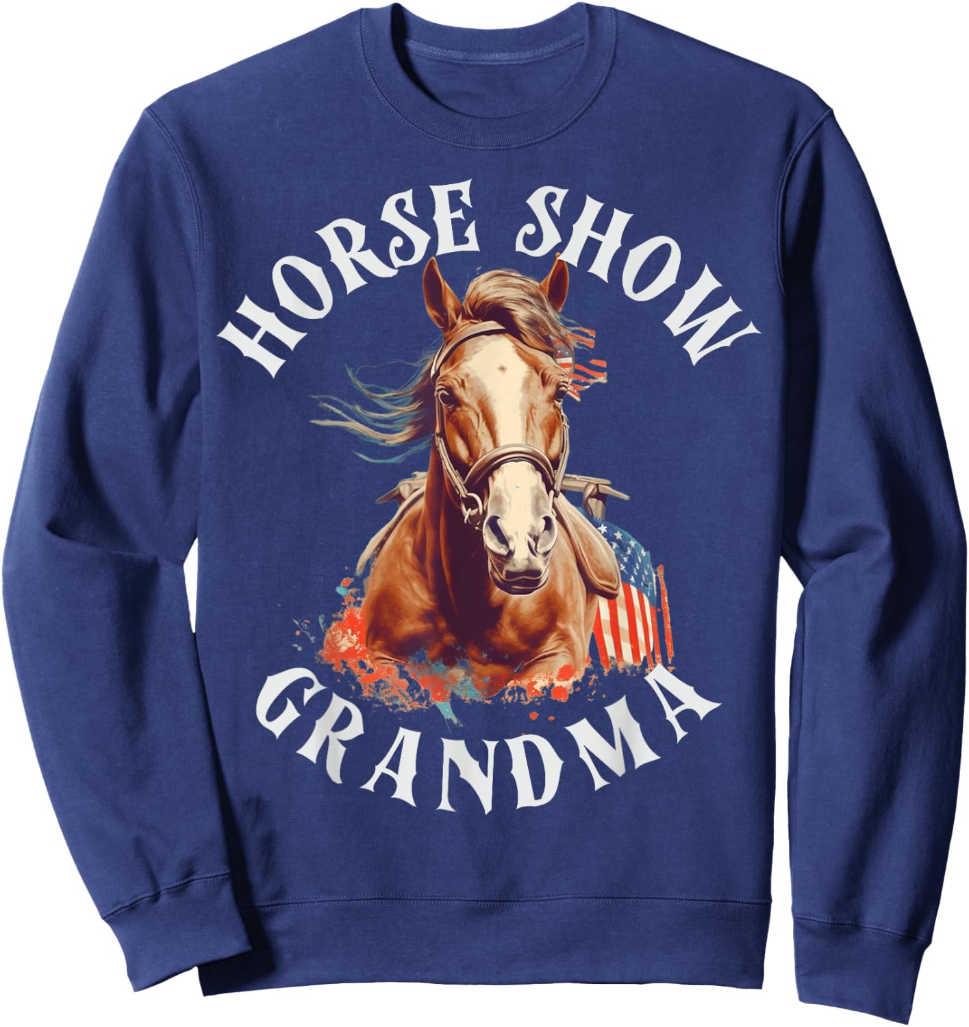Horse Show Grandma Sweatshirt - Sweatshirt | Navy