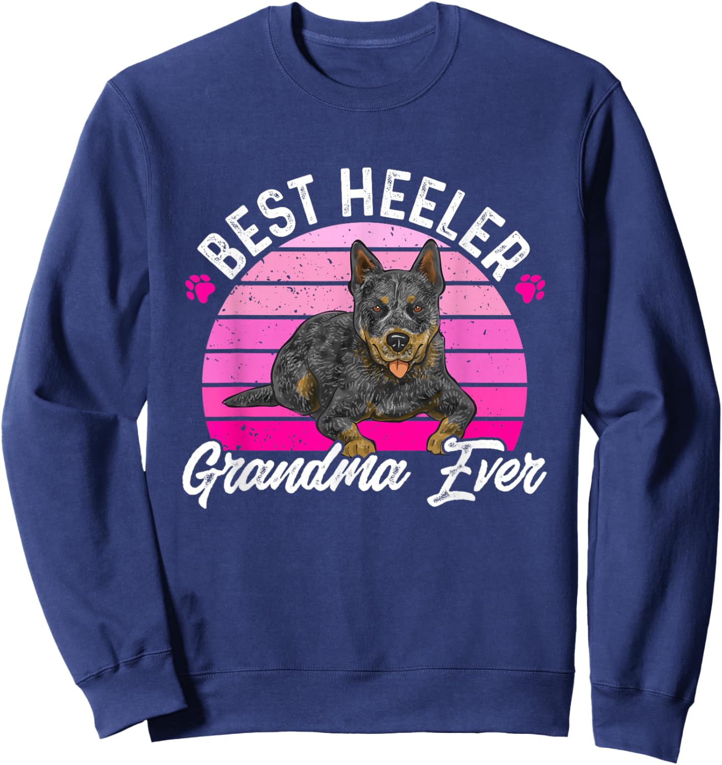 Australian Cattle Dog Red Blue Heeler Sweatshirt - Sweatshirt | Navy