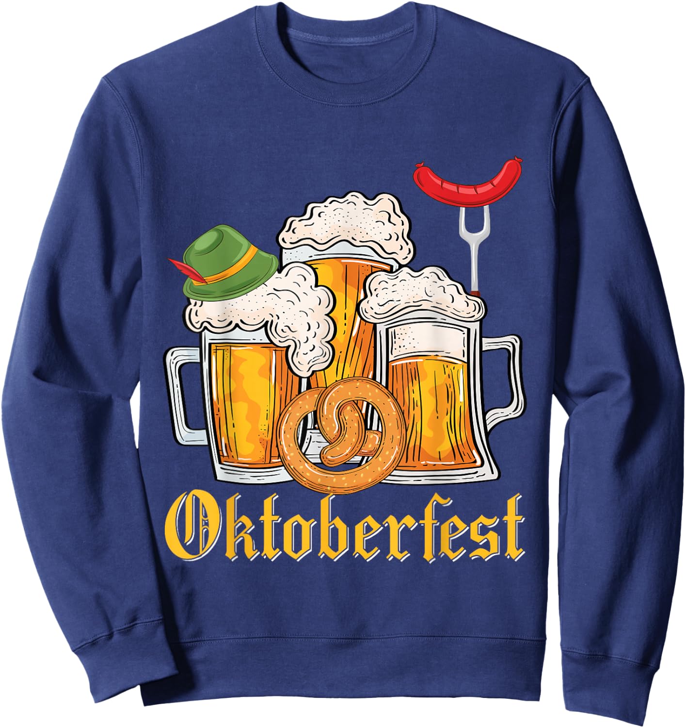 Oktoberfest 2025 Funny Oktoberfest 2025 Costume Men Women Sweatshirt - Sweatshirt | Navy