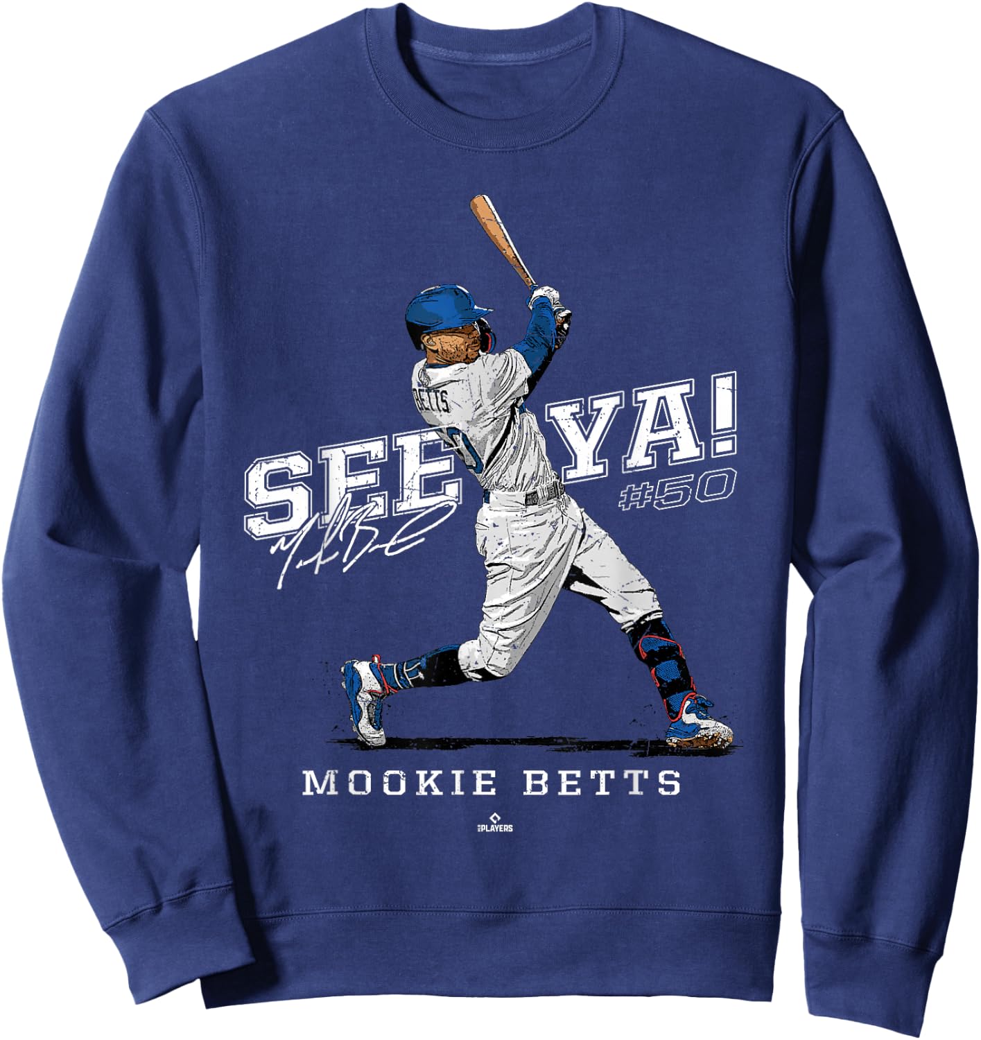 See Ya! Mookie Betts Los Angeles MLBPA Sweatshirt - Sweatshirt | Navy